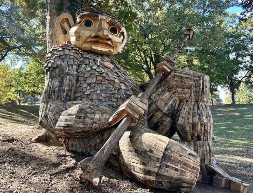 Cayce city approves Thomas Dambo's recycled-wood troll sculpture