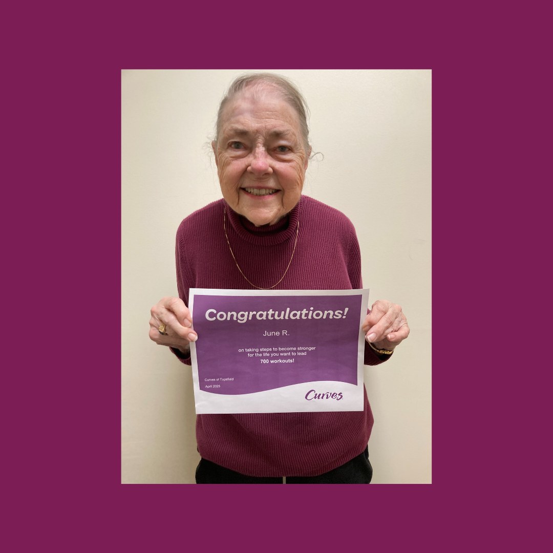 Curves - Congratulations to #CurvesTopsfield member June R... | Facebook