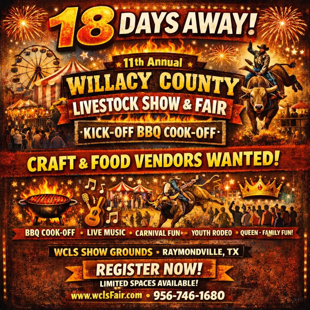 Willacy - ⏰ COUNTDOWN IS ON! ⏰ 📆 18 DAYS AWAY! 🎉 January 16–17, 2026 🎉 ...
