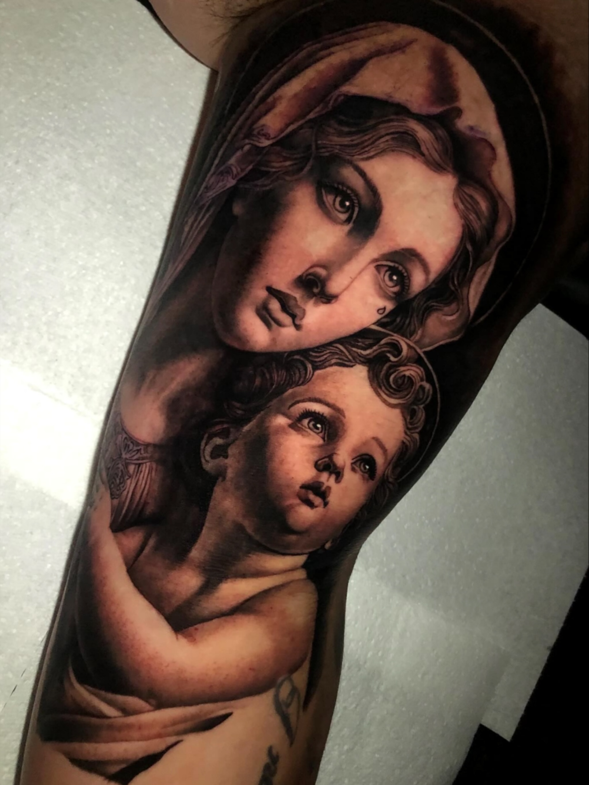 Mother Mary tattooed by Bailey... - Royal Ink Tattooing | Facebook