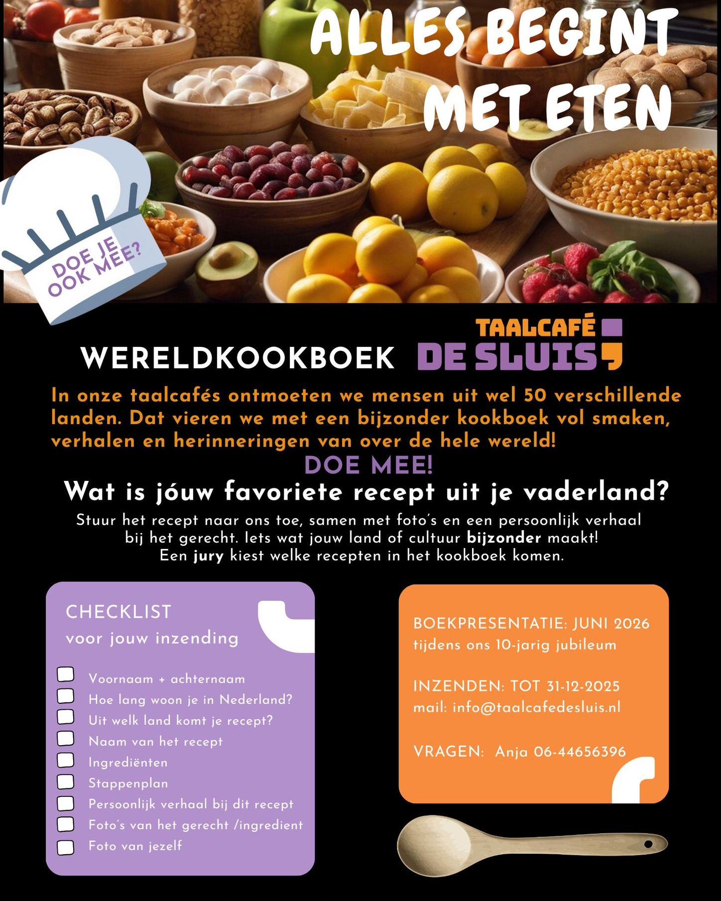 Vluchtelingen - 📚🍲 Doe je mee met ons kookboek? 🍲📚 We zijn bezig met ...