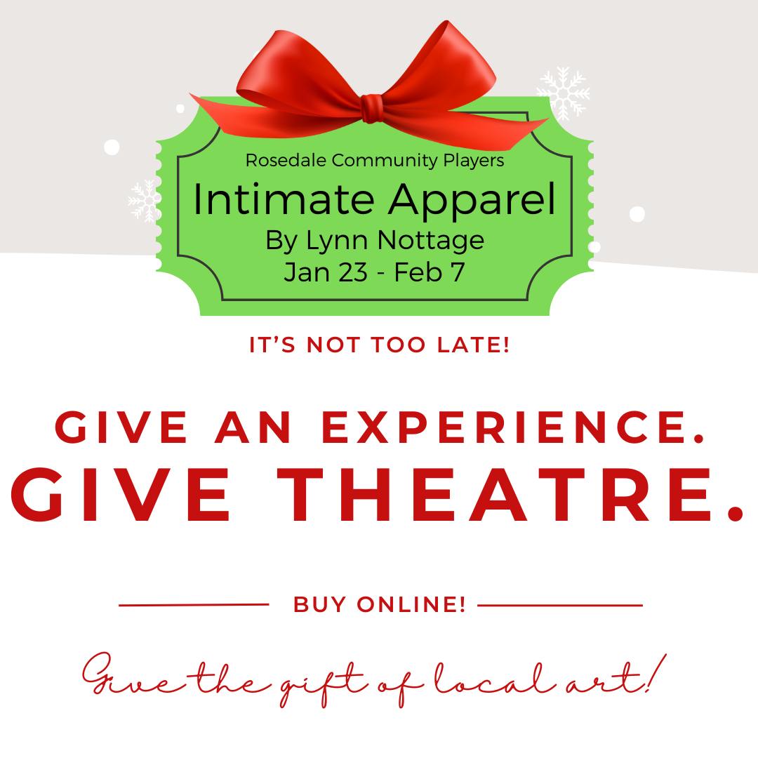 Rosedale - When you gift theatre tickets, you’re giving more than a ...