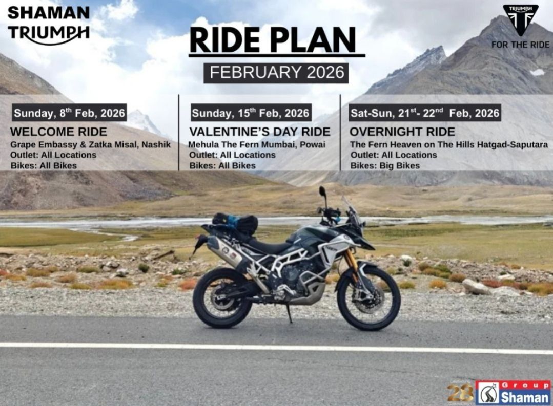 The February 2026 Ride Plan... - Triumph Motorcycles Mumbai | Facebook