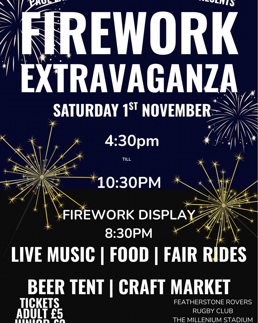 Featherstone - Tickets are now available for our annual firework ...