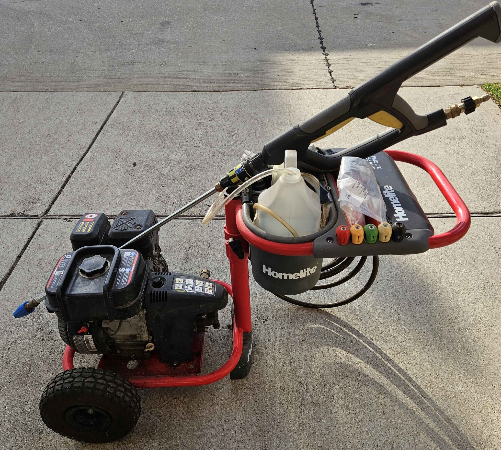 Homelite 3100 PSI Pressure Washer (2.7 GPM) – Gas - Pressure Washers ...