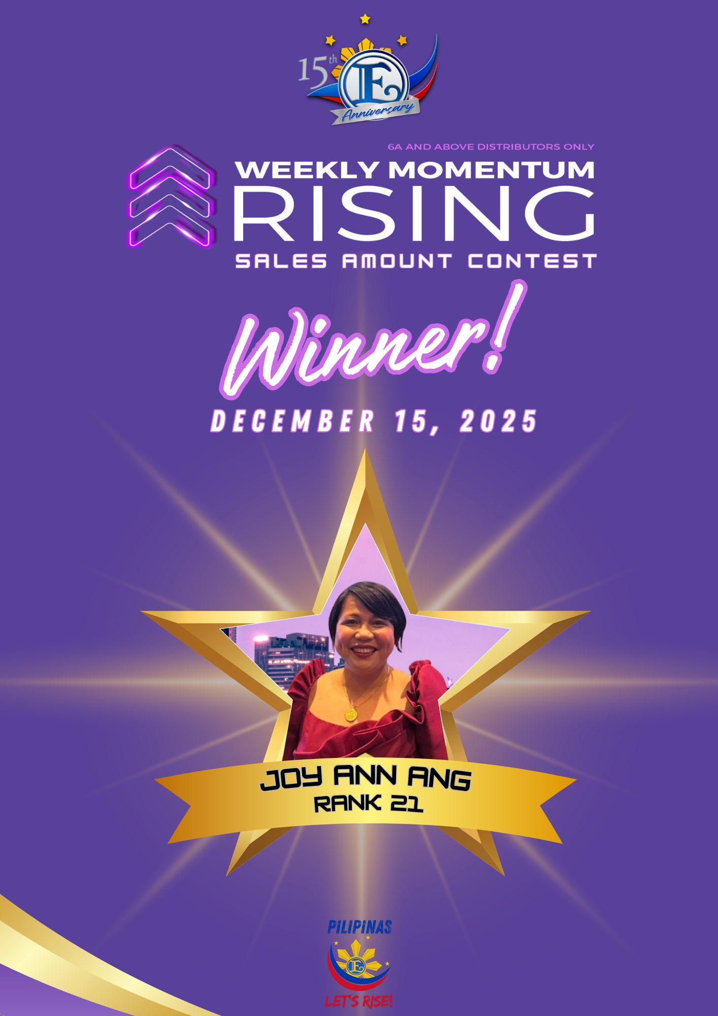Enagic - 🎉 Congratulations, Joy Ann Ang! 🌟 Your hard work and ...