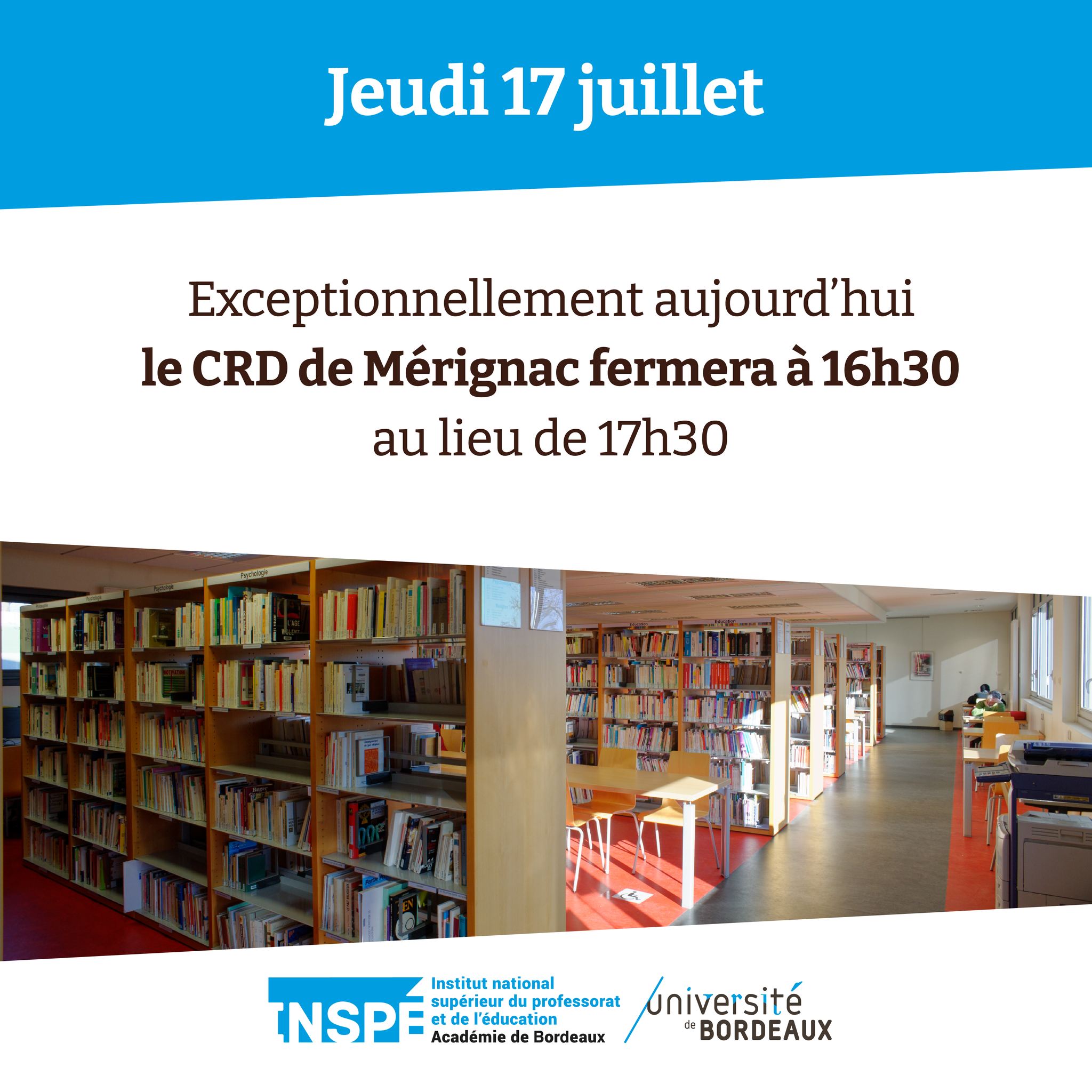 INSPÉ de l'académie de Bordeaux | Mérignac