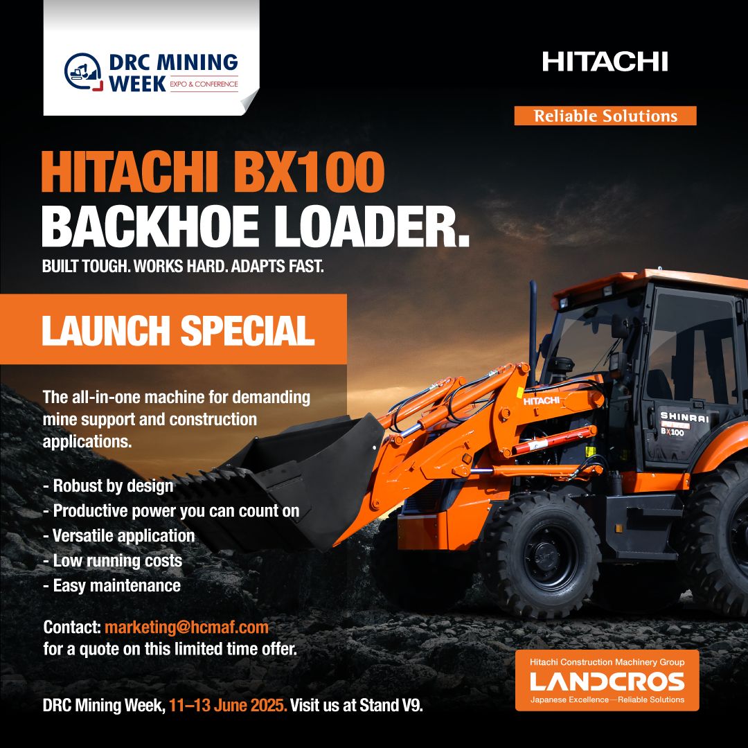 Hitachi BX100 Backhoe Loader – Special Offer at DRC Mining Week