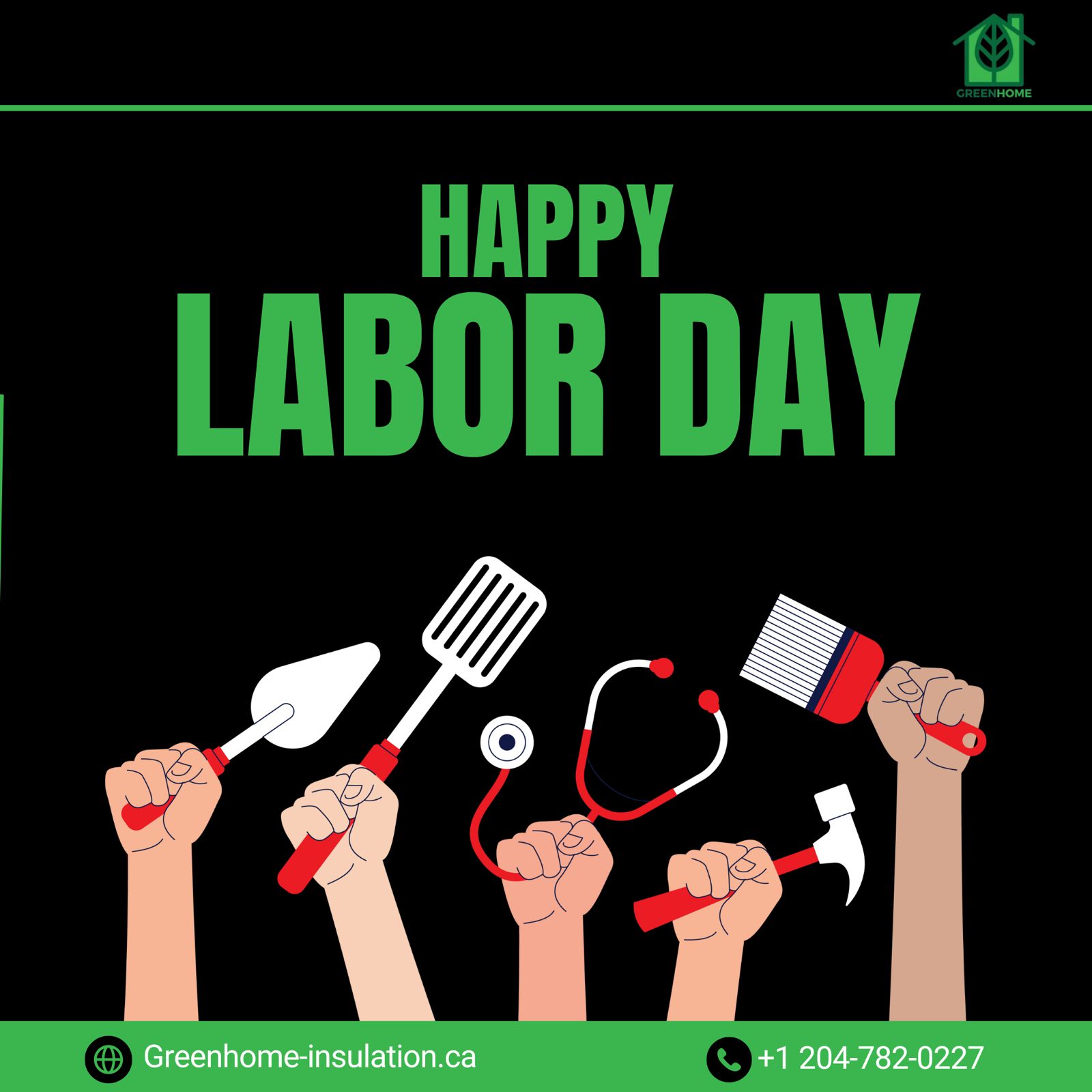 Green - 🎉 Happy Labor Day! 🎉 Today, we celebrate the hard work and ...
