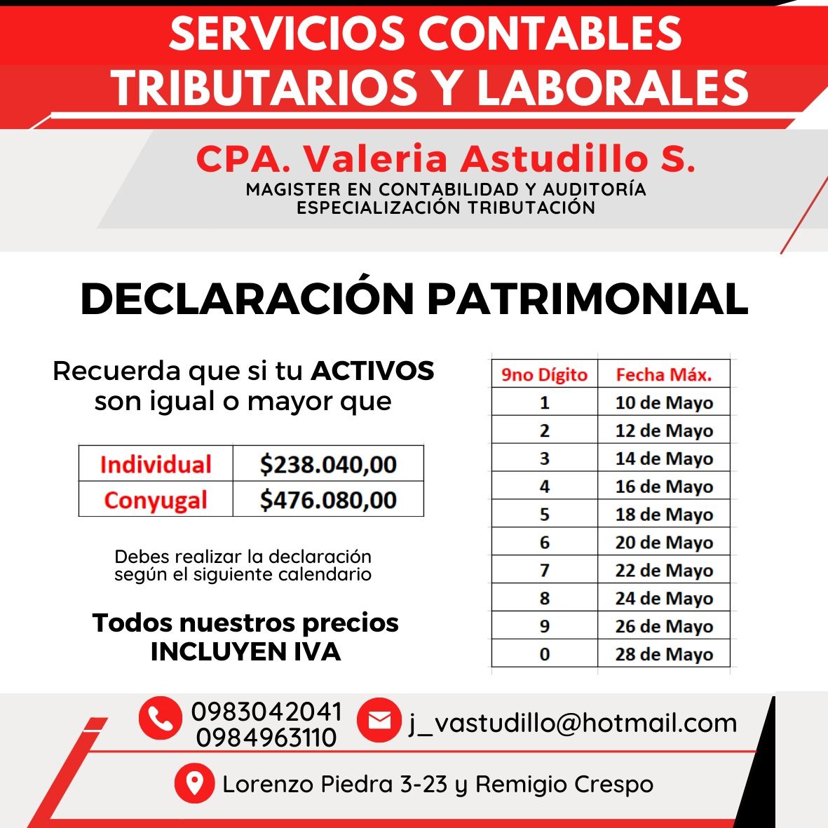 Servicios Contables Tributarios y Laborales | Cuenca