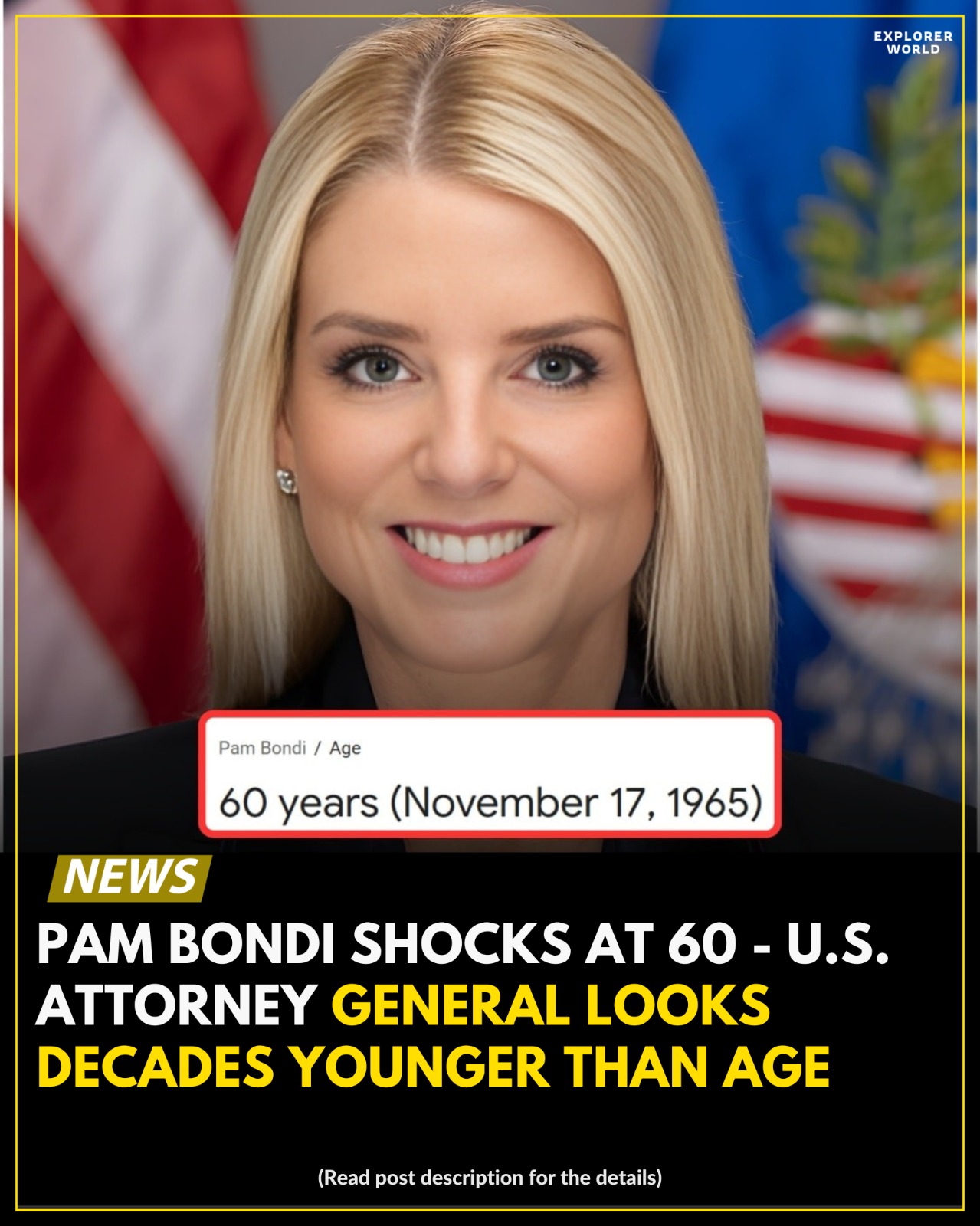 Explorer - Pam Bondi, the current U.S. Attorney General, has been ...