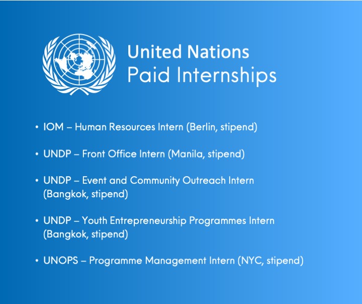 UNESCO - PAID UNITED NATIONS OPPORTUNITIES FOR YOUTH 🌐 Want to set foot ...