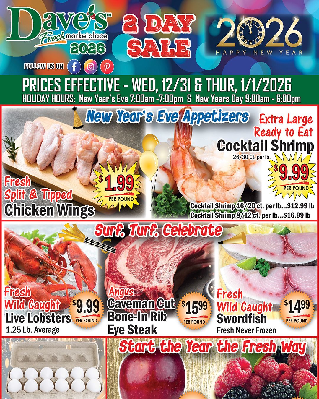 Dave's - Welcome to the LAST Midweek specials for 2025! How did that ...