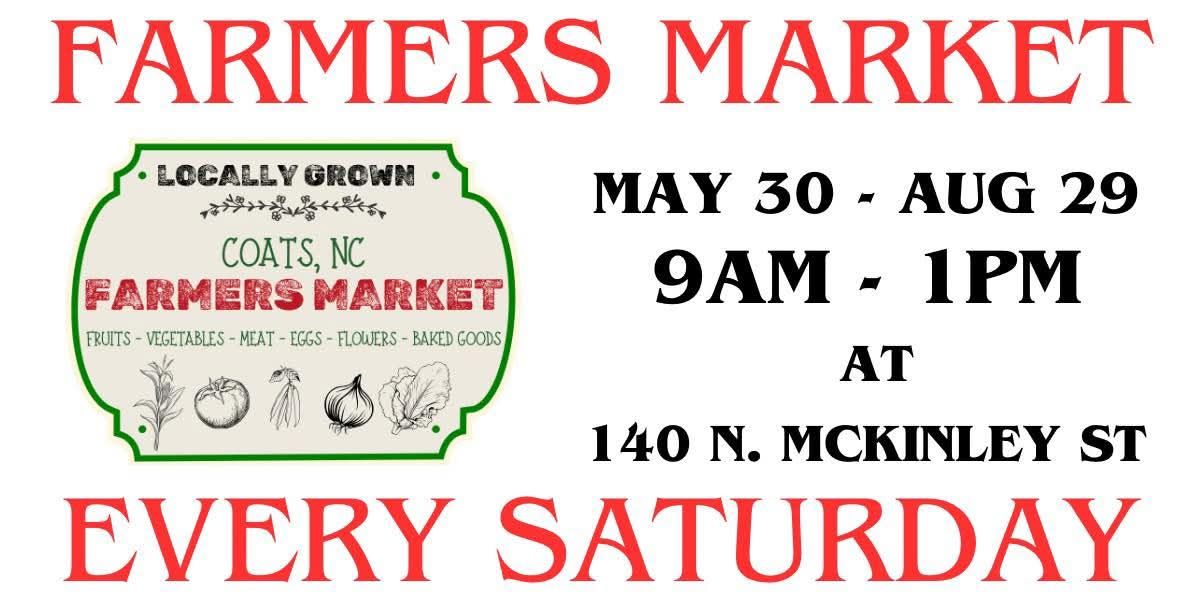 Coats - Stop by Coats Farmers Market today! | Facebook
