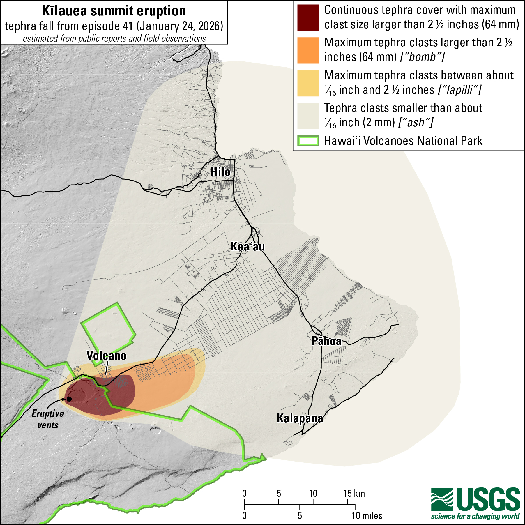 USGS - This view from the morning overflight is toward the south with ...