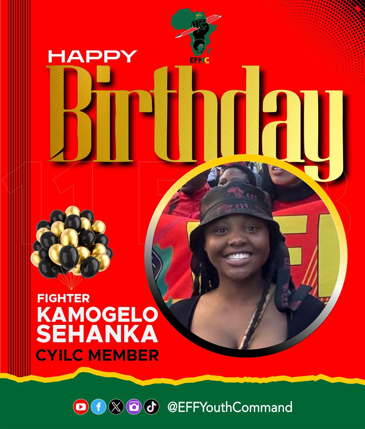 ♦️Birthday Alert♦️ The EFF Youth... - EFF Youth Command | Facebook
