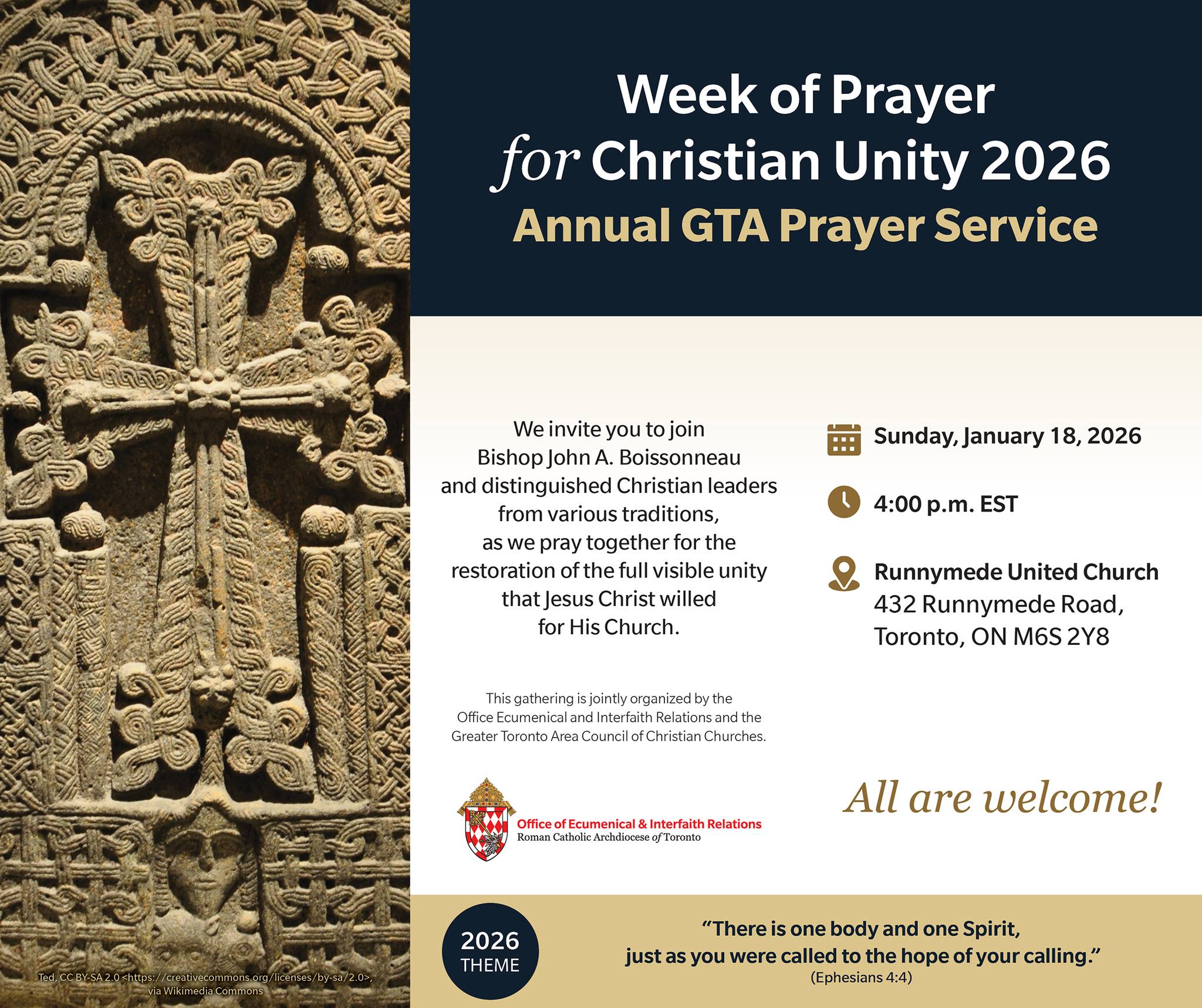 All are welcome to join Bishop... - Archdiocese of Toronto | Facebook