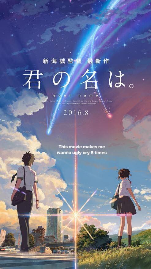 Your Name (Kimi no na wa); Makoto Shinkai - 2016