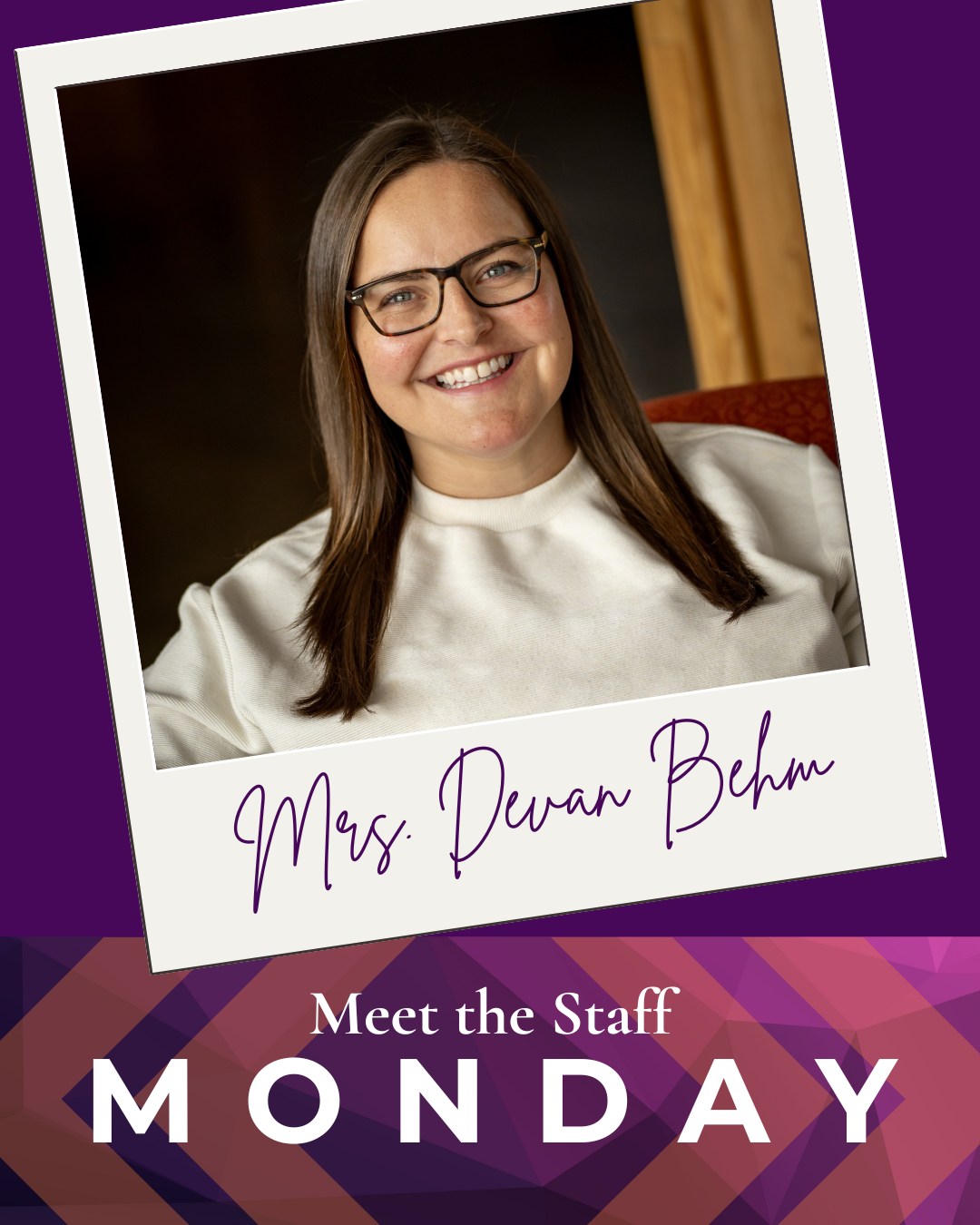 Morning - MEET THE STAFF MONDAY! Today we meet one of our most recent ...