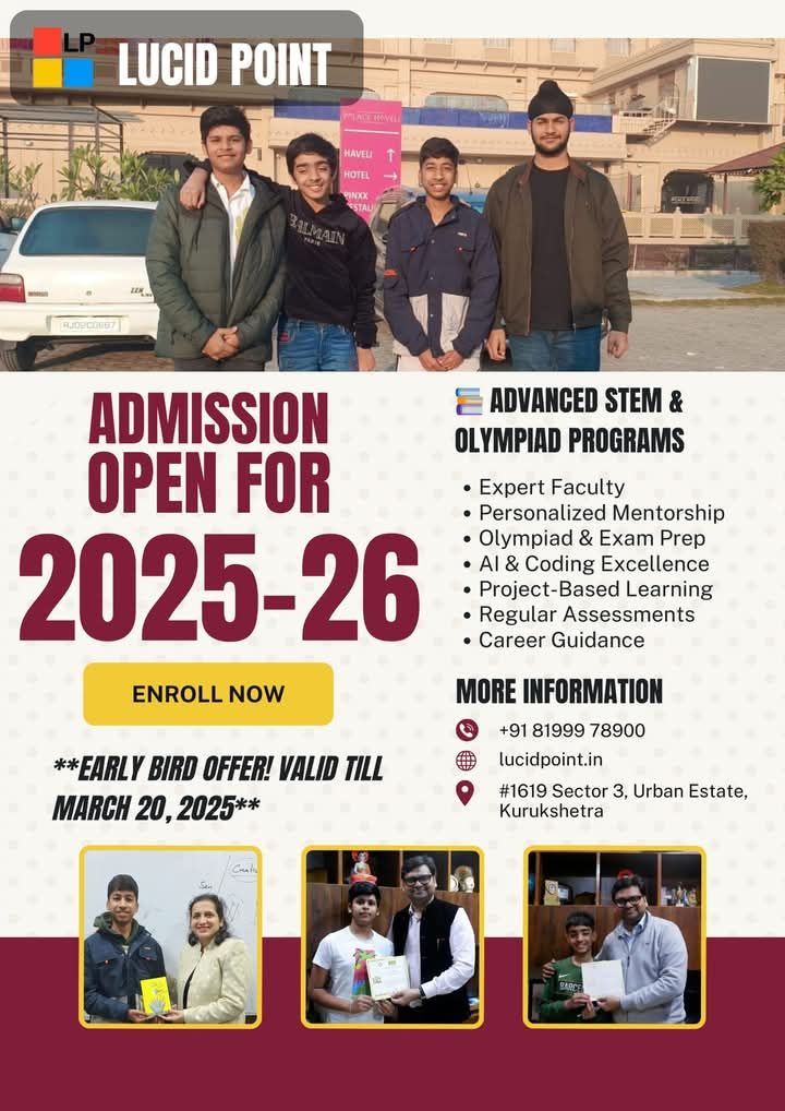 Lucid - 🚀 Admissions Open for 2025-26! 🔥 Looking to excel in STEM ...