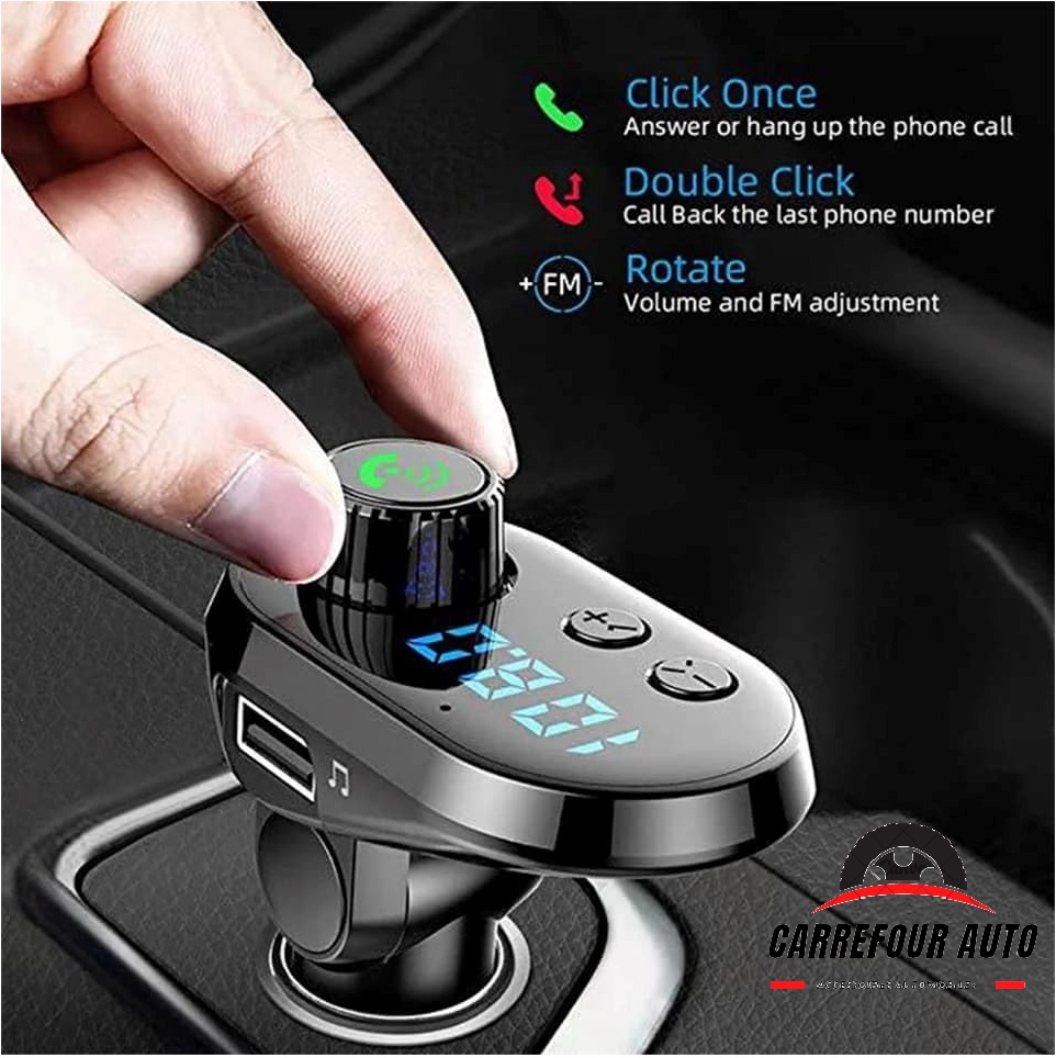 Kit Mains Libres FM Pour Voiture - Compatible IPhone 3GS/4/4S/5, IPod Touch - Sans Fil