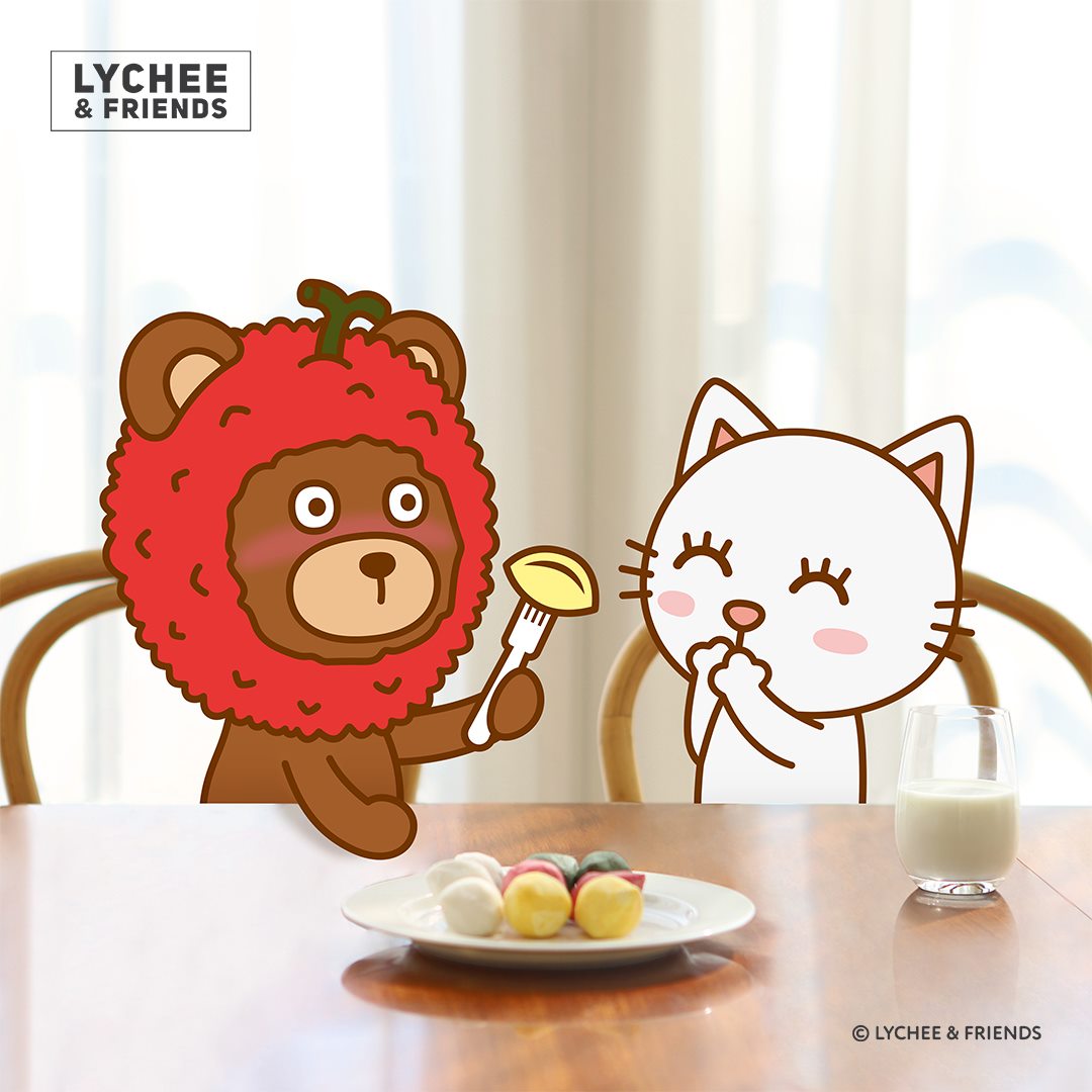 사랑하는 사람, 고마운 사람과 나누는 송편👨‍👩‍👧‍👦 추석엔... - LYCHEE & FRIENDS