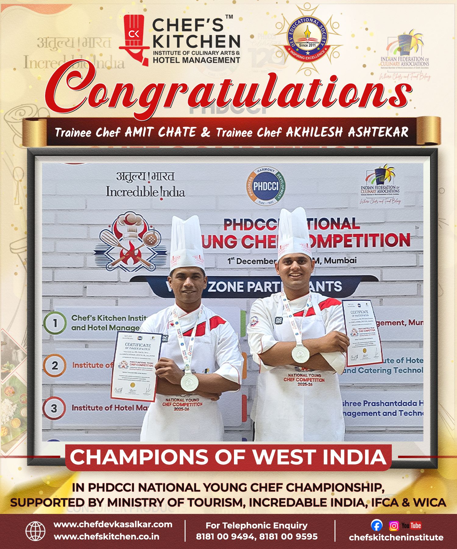 Chef's - We are extremely honoured and proud to announce that Team ...