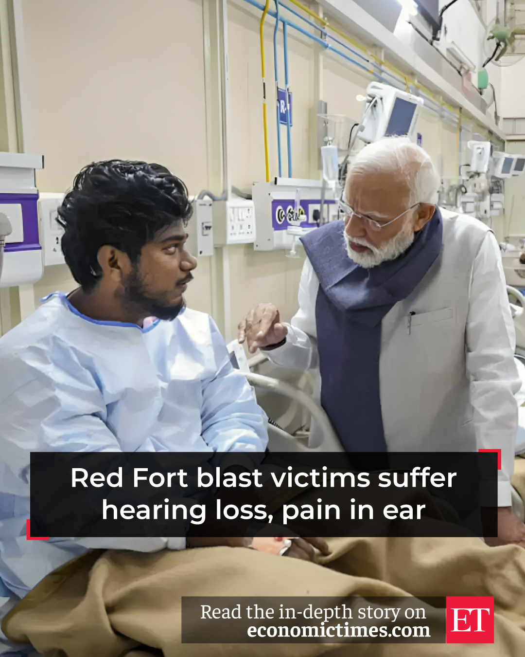 🩺💥 Aftermath of the Red Fort blast 😔... - The Economic Times | Facebook