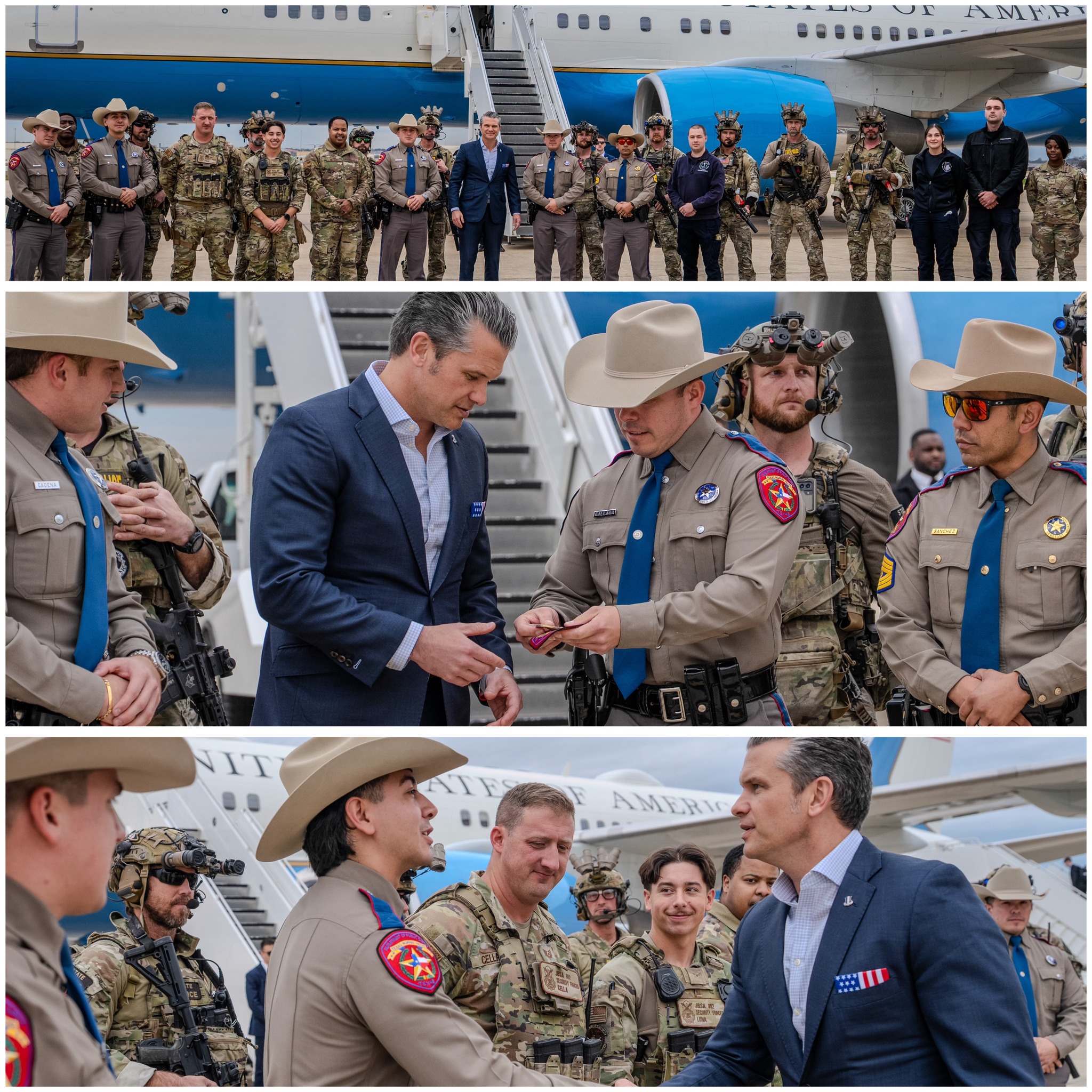 Texas - Texas DPS Troopers were proud to support Secretary of War Pete ...