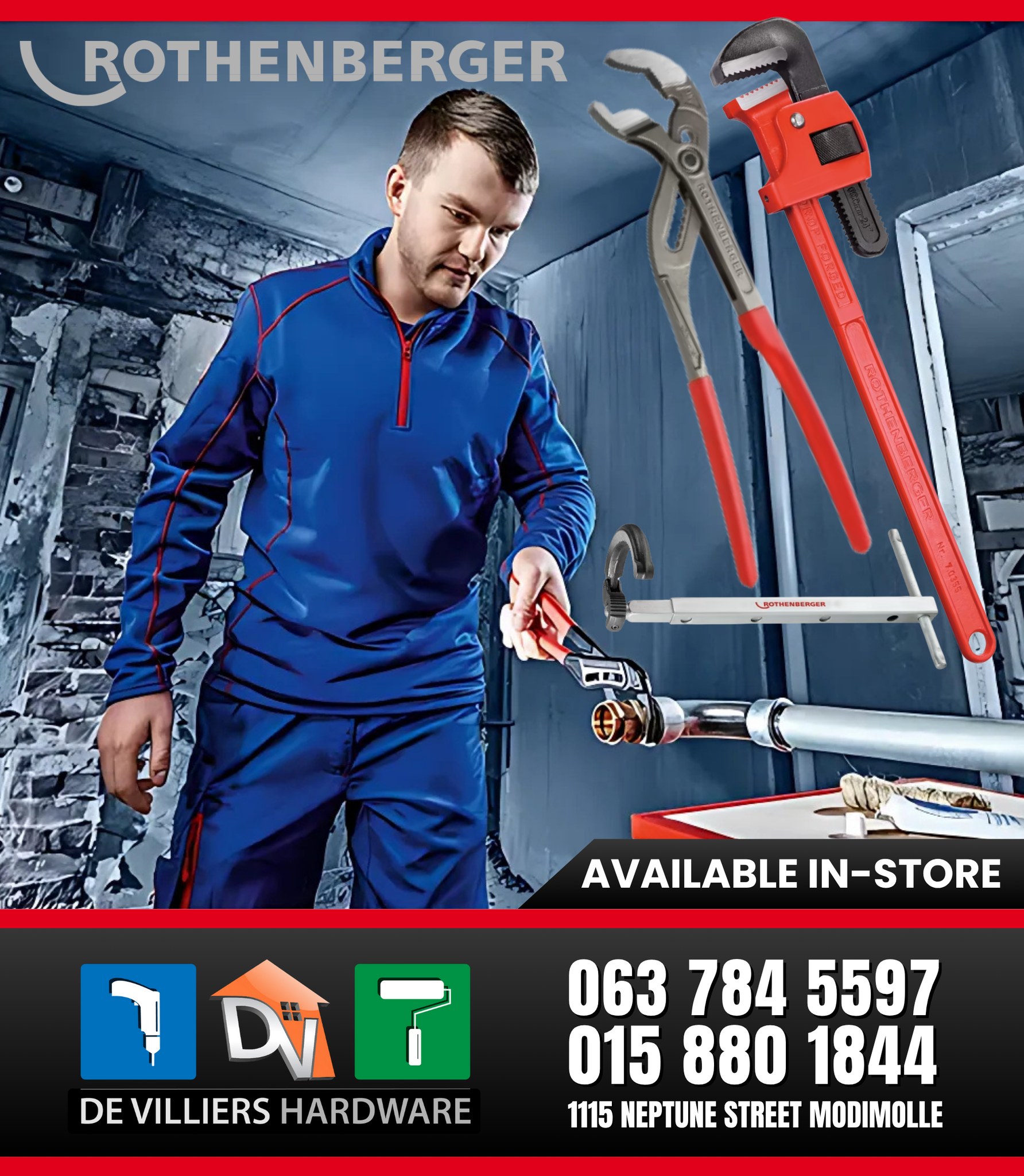 De - The Rothenberger tool range is now available at De Villiers ...