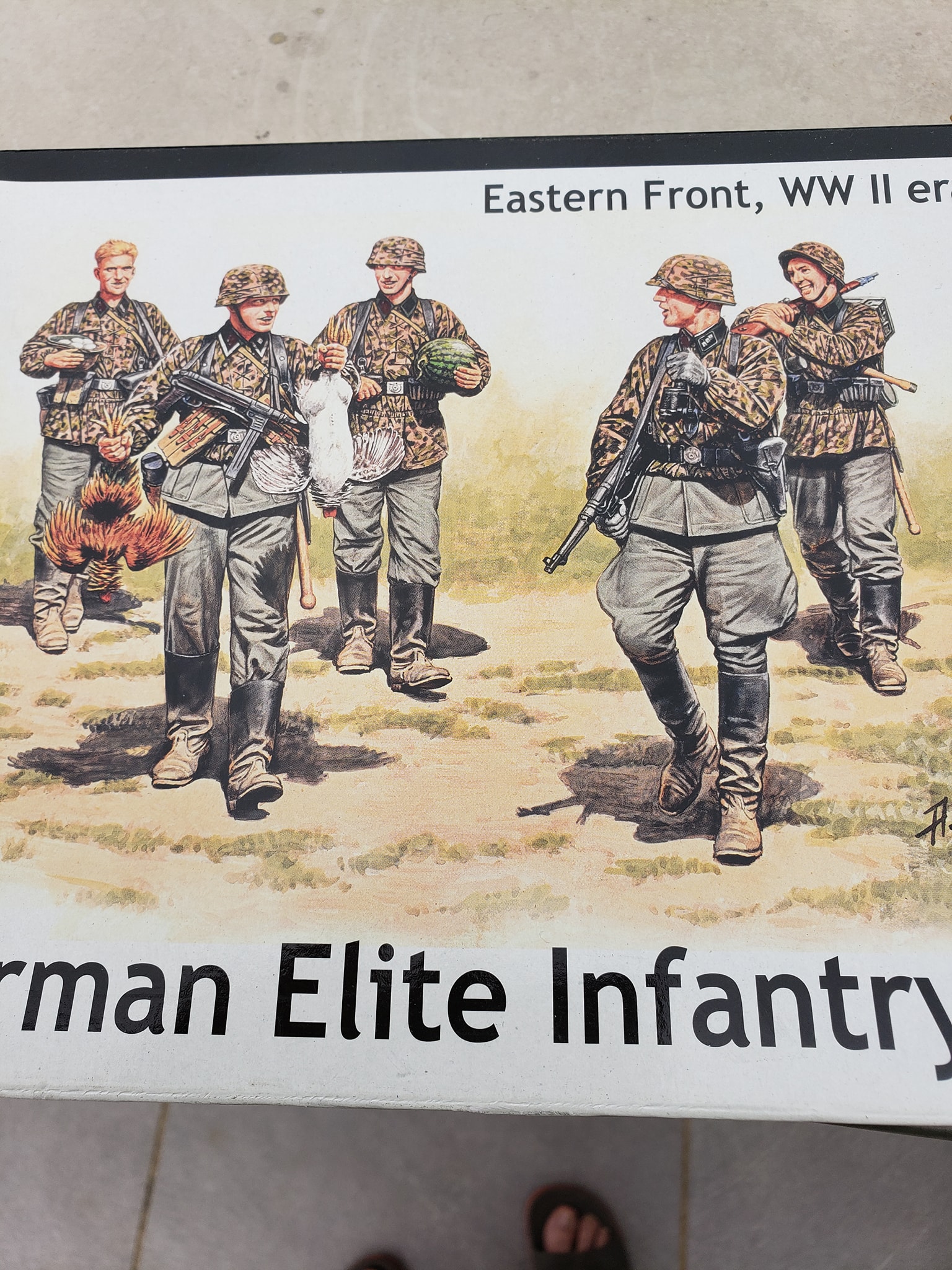 Master Box Models German Elite Infantry Set - 5 Figures 1/35 Scale For WWII Eastern Front Dioramas