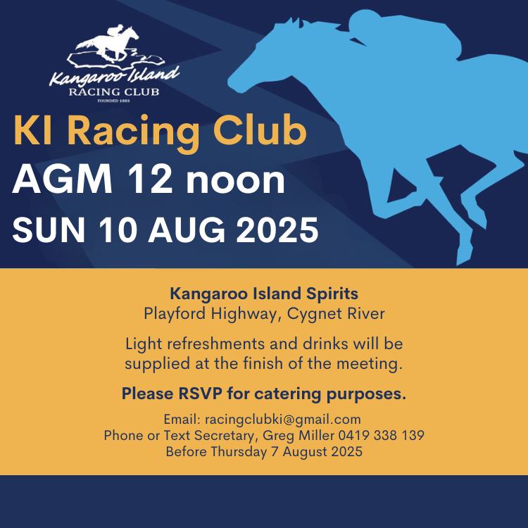 Kangaroo Island Racing... - Kangaroo Island Racing Club Inc.