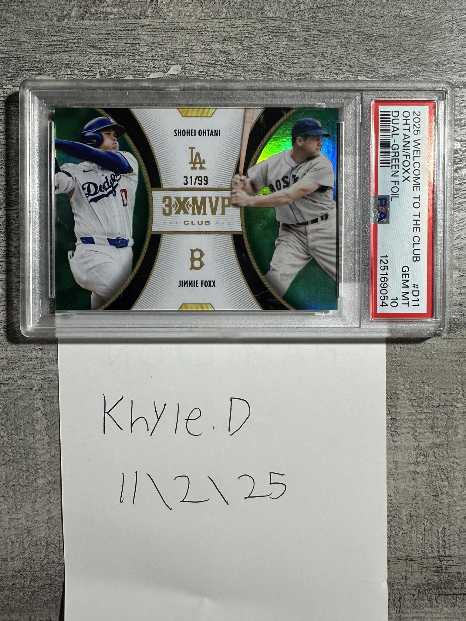 2025 TOPPS WELCOME TO THE CLUB 3X MVP 3X MVP DUAL /99