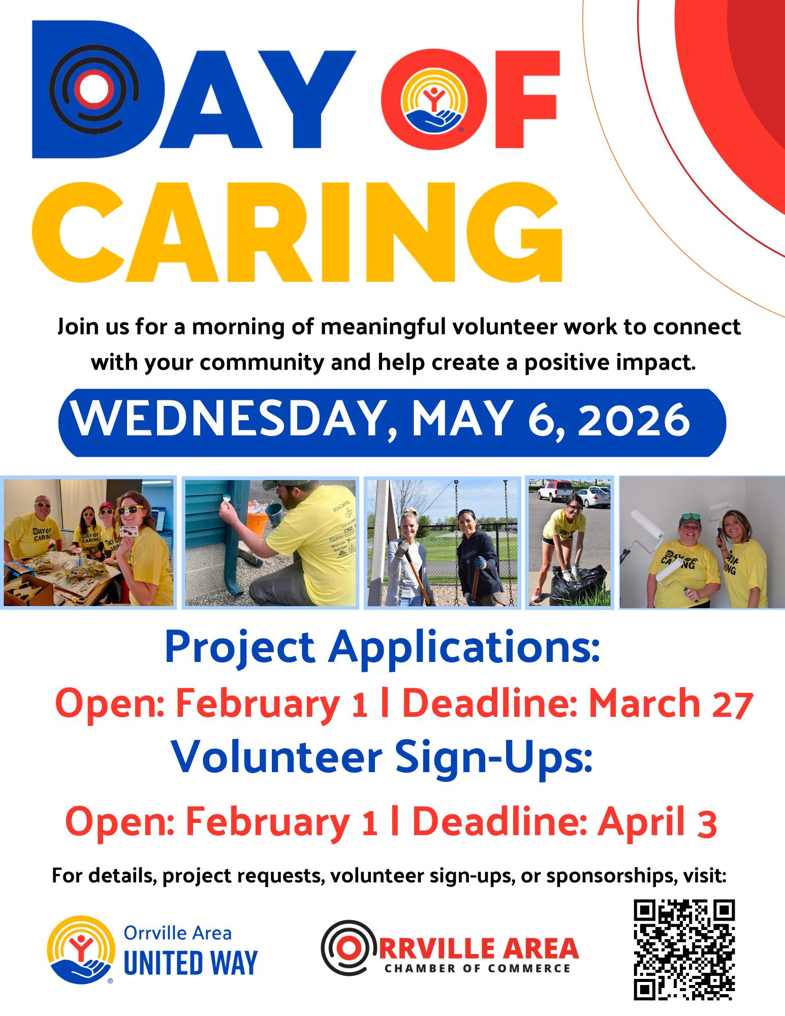 🚨 Day of Caring 2026 is... - Orrville Area United Way | Facebook