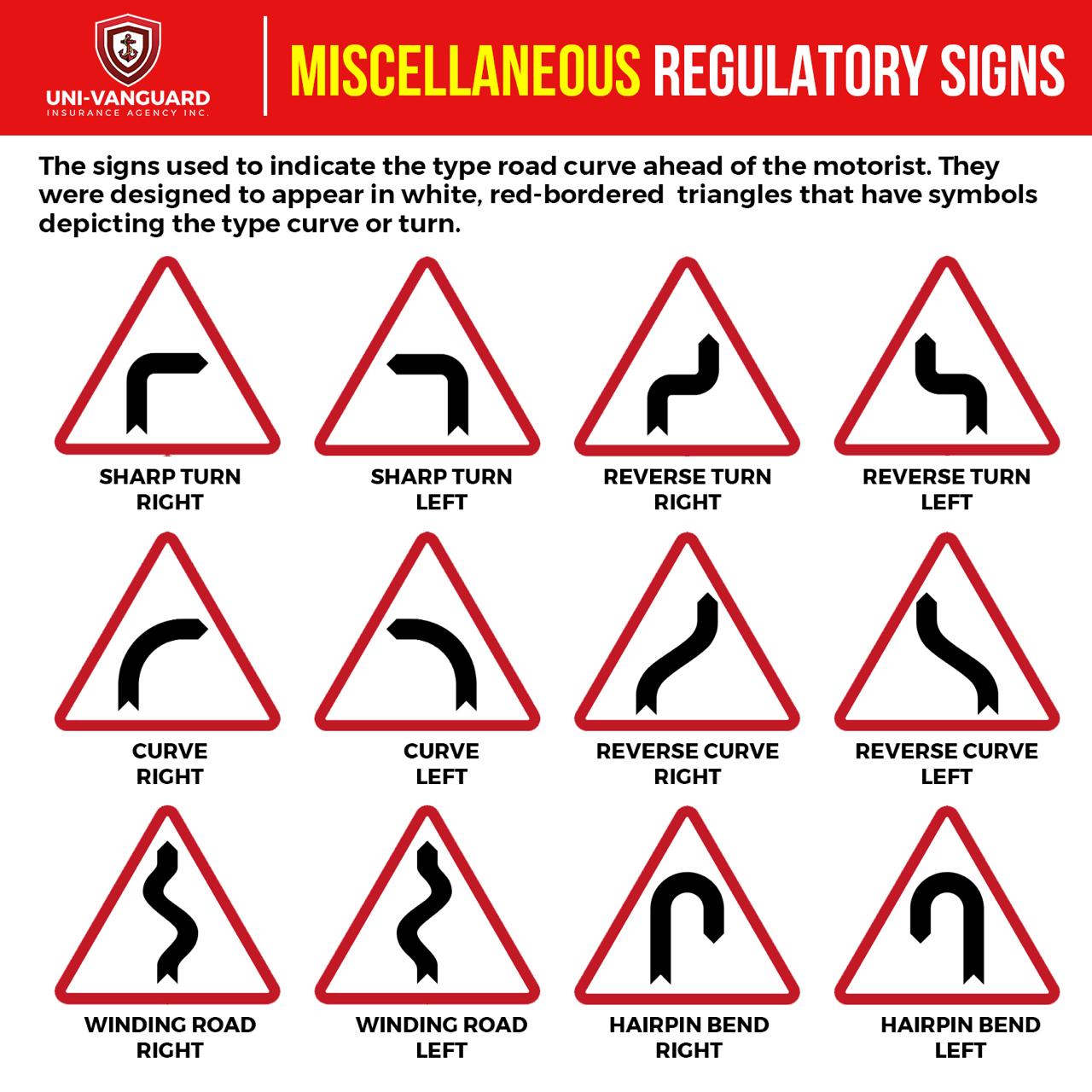 Uni-Vanguard - Miscellaneous Regulatory Signs #CarInsurancePH # ...