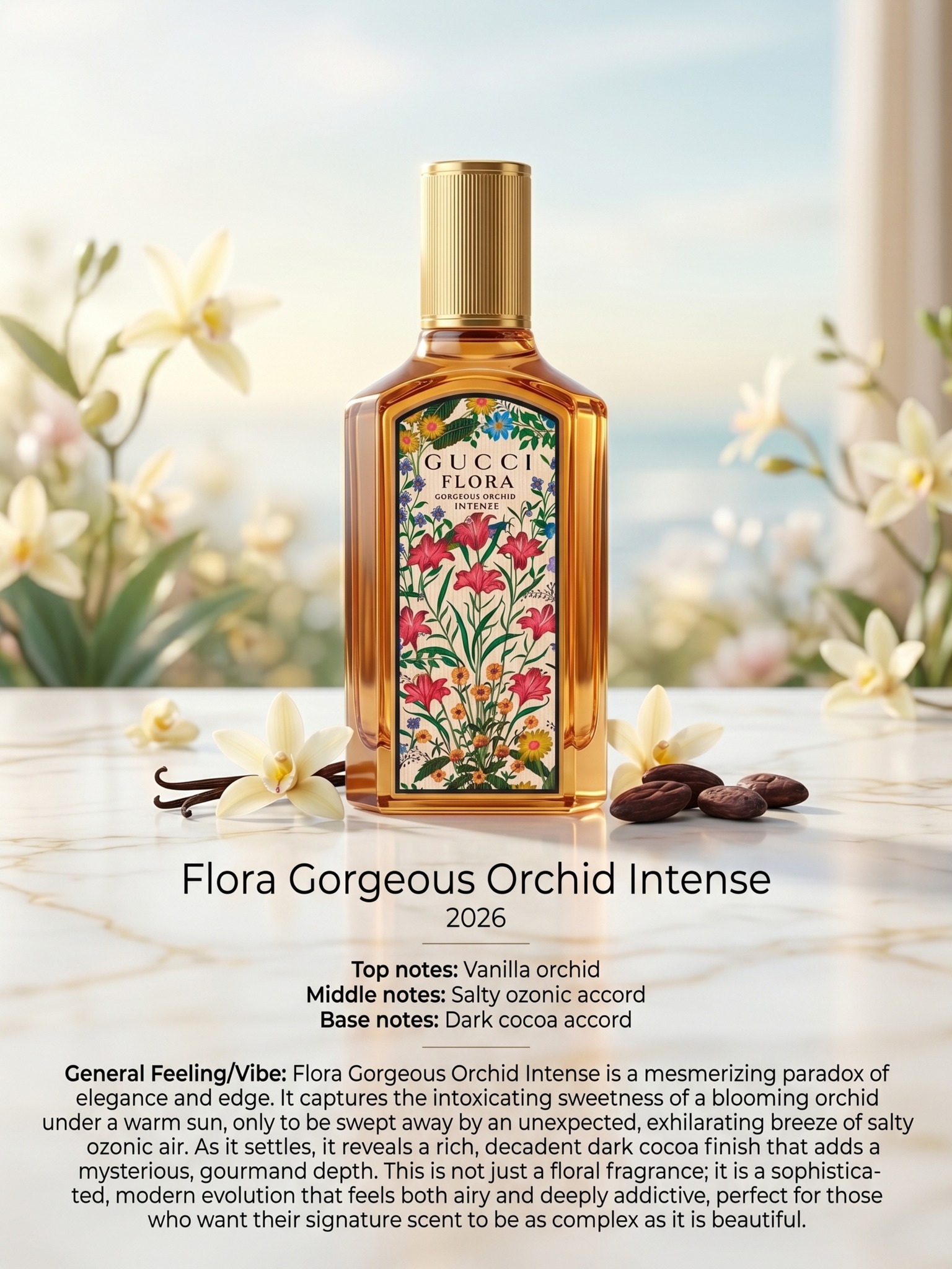 New 2026 ?? Gucci Flora Gorgeous Orchid Intense: Sun-Drenched 