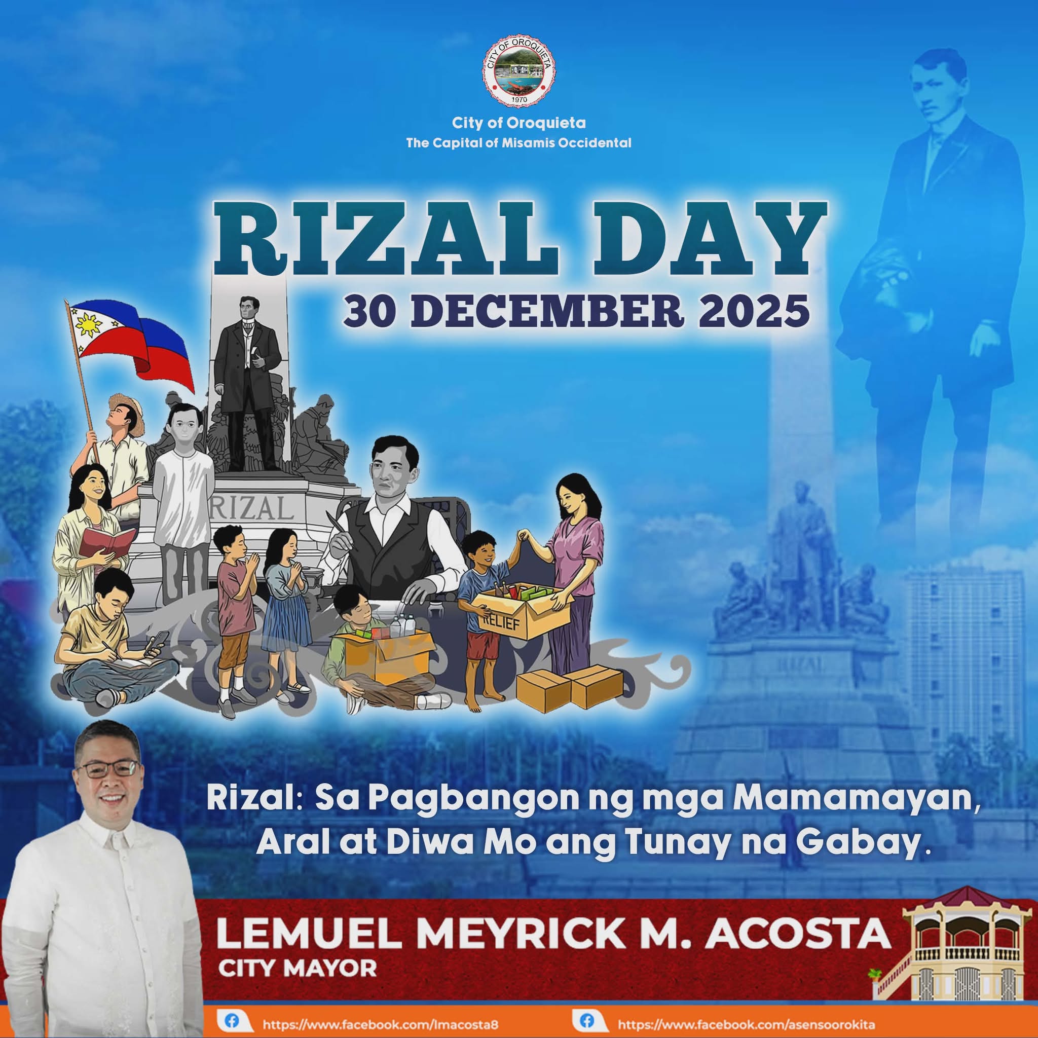 Oroquieta - Ngayong Rizal Day 2025, ating ginugunita ang dakilang ...