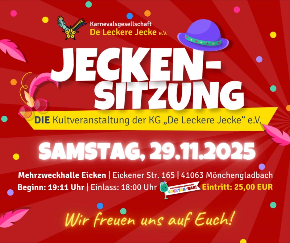 Jecken-Sitzung der KG De Leckere Jecke e.V.