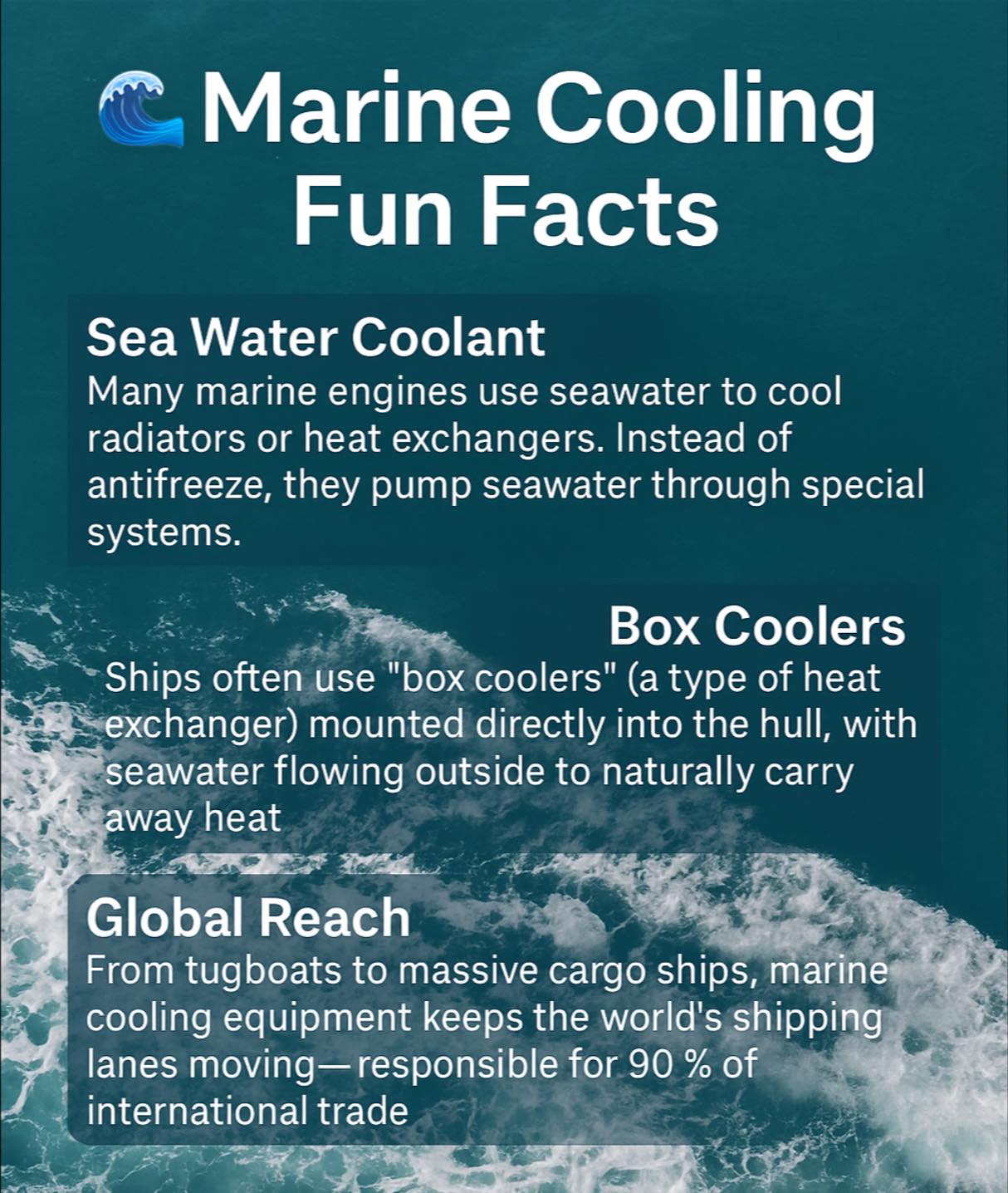 Marco - 🌊 Marine Cooling Fun Facts Sea Water Coolant: Many marine ...