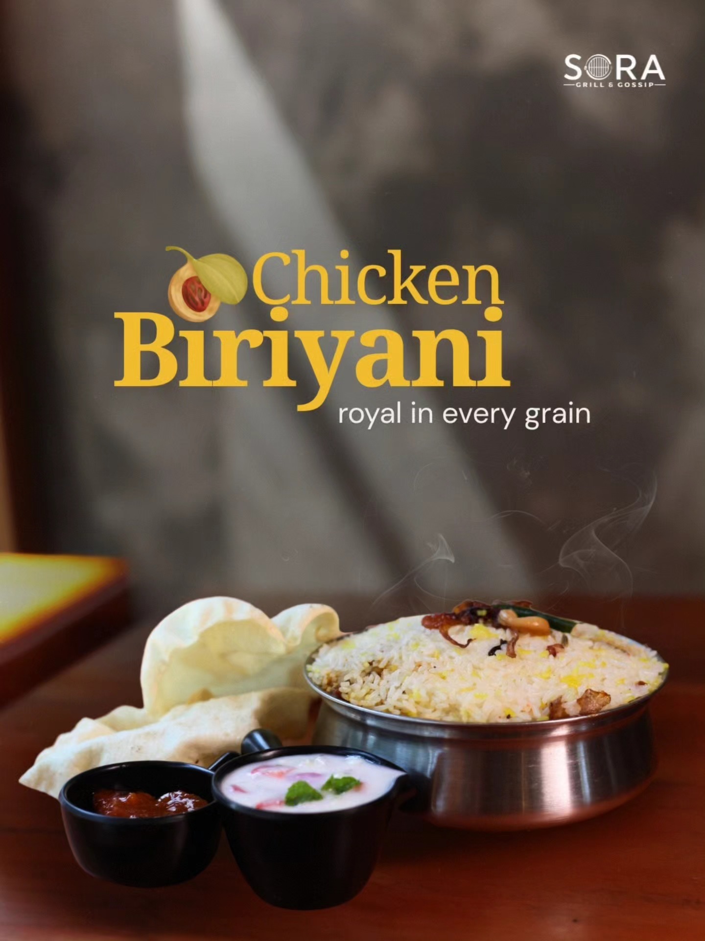 Warning: Highly addictive. Proceed with extra raita. This biriyani