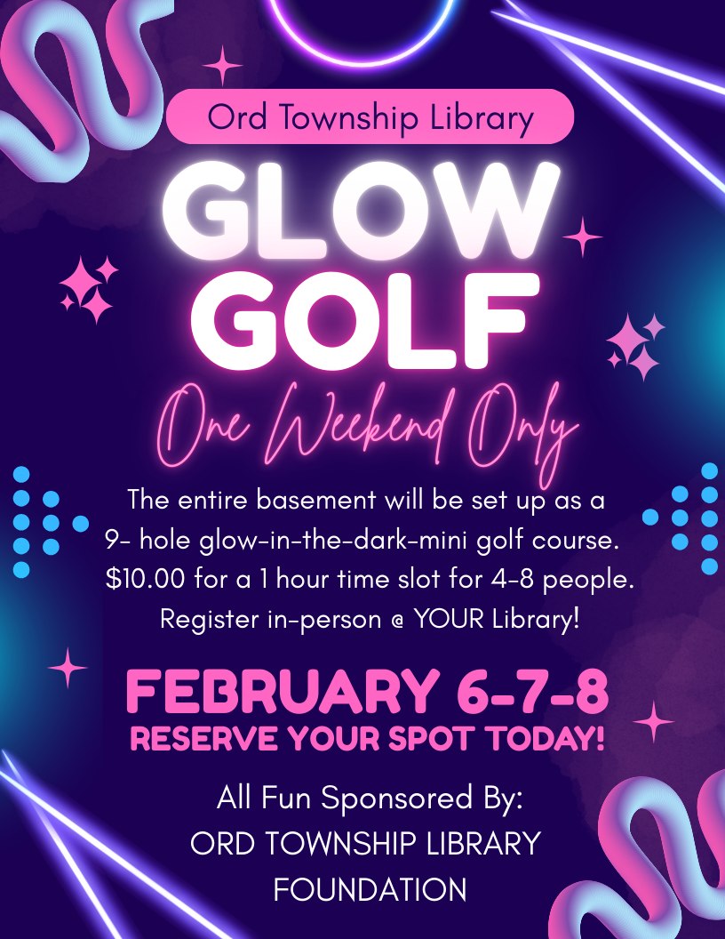 Ord Township Library added a new photo. - Ord Township Library