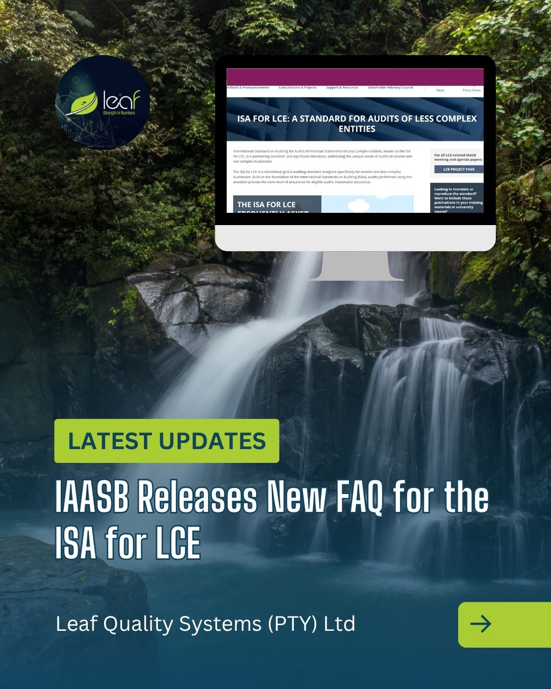 Leaf - IAASB Releases New FAQ for the ISA for LCE The IAASB has ...