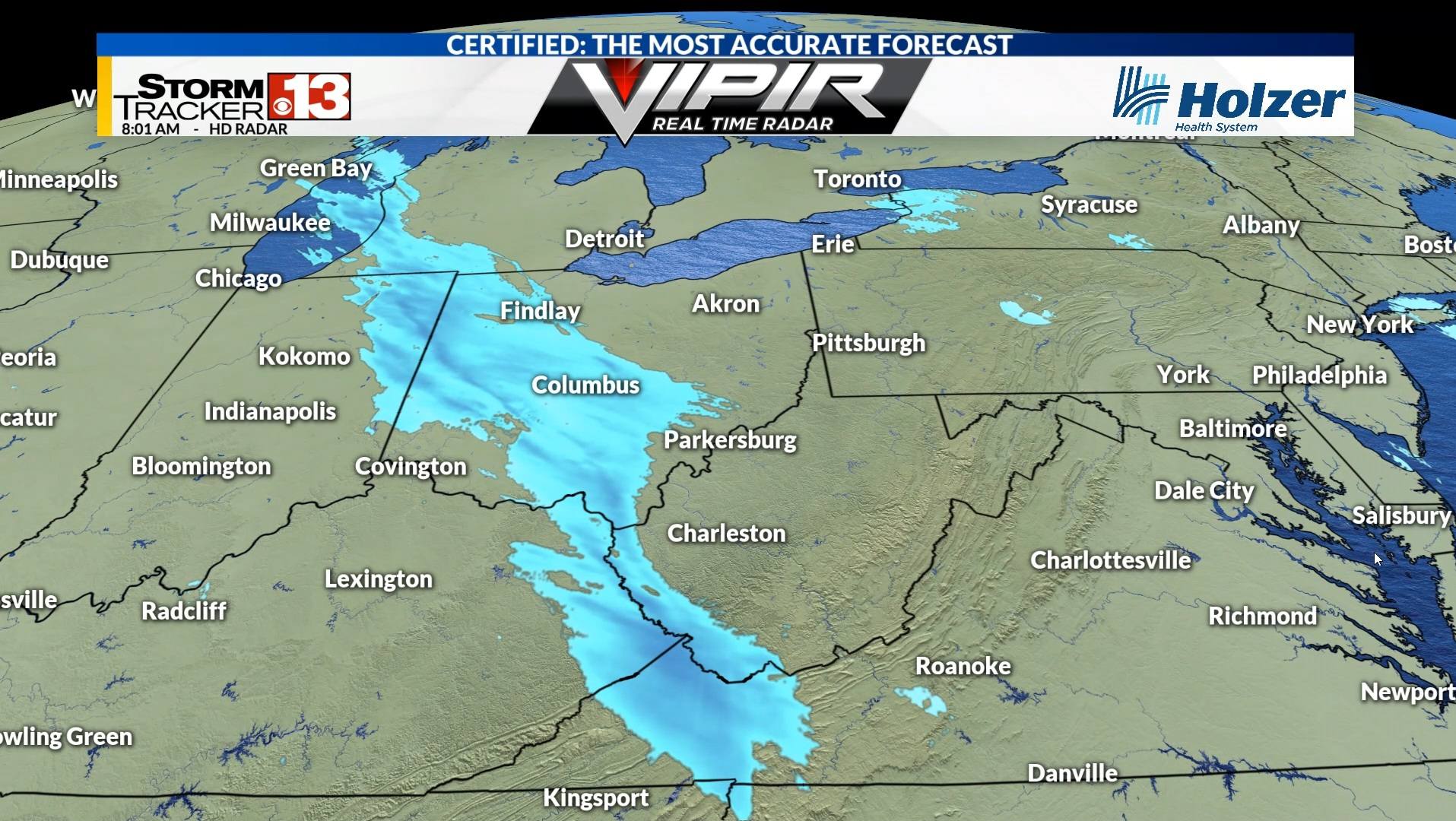 StormTracker 13 - Radar Update 8:00 Sunday 2/8/26 Light... | Facebook