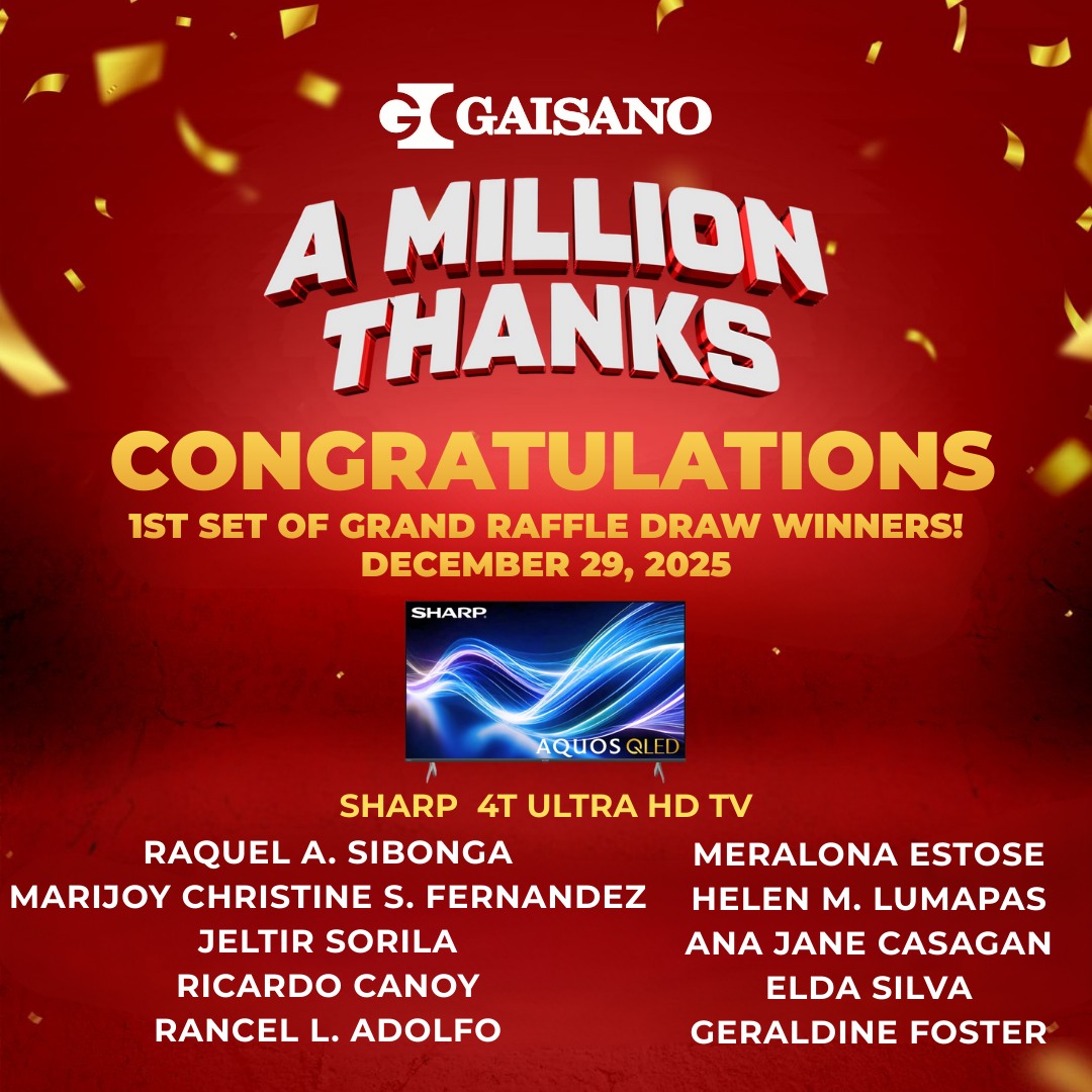 🎉 The 1st Draw Winners Are Here! 🎉... - Gaisano Country Mall | Facebook