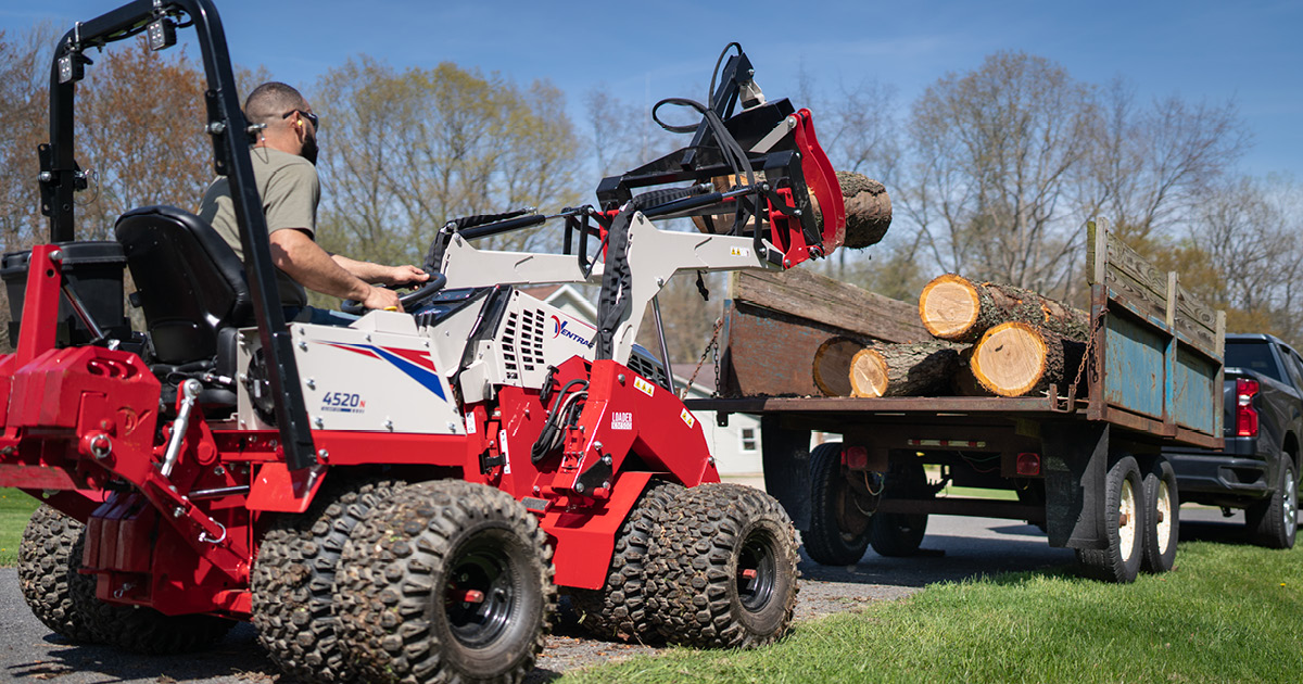 River - Loading logs into a trailer is now easier than ever with the ...