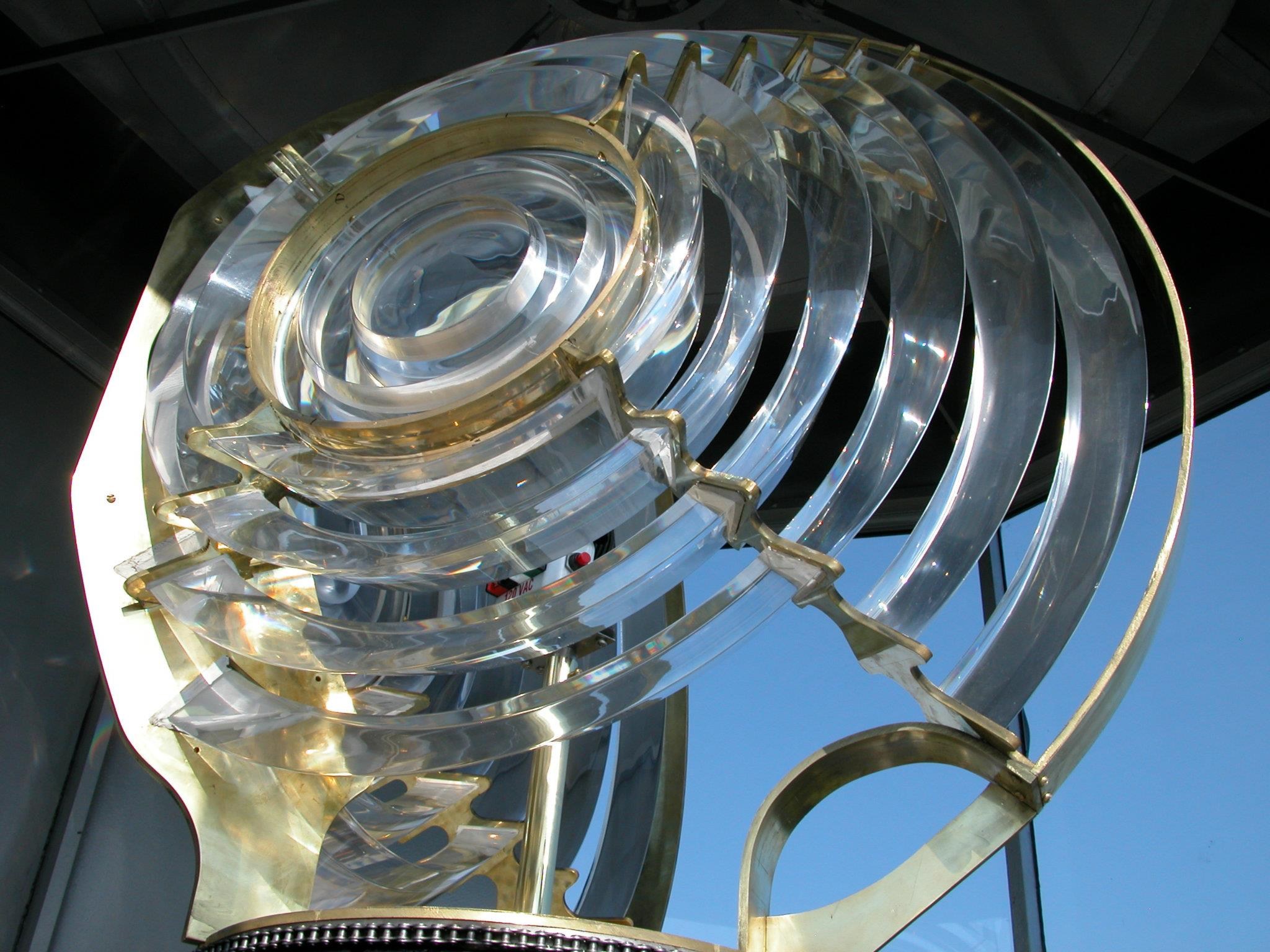 Crooked - Acrylic replica Fresnel lens made by ArtWorks on display in ...