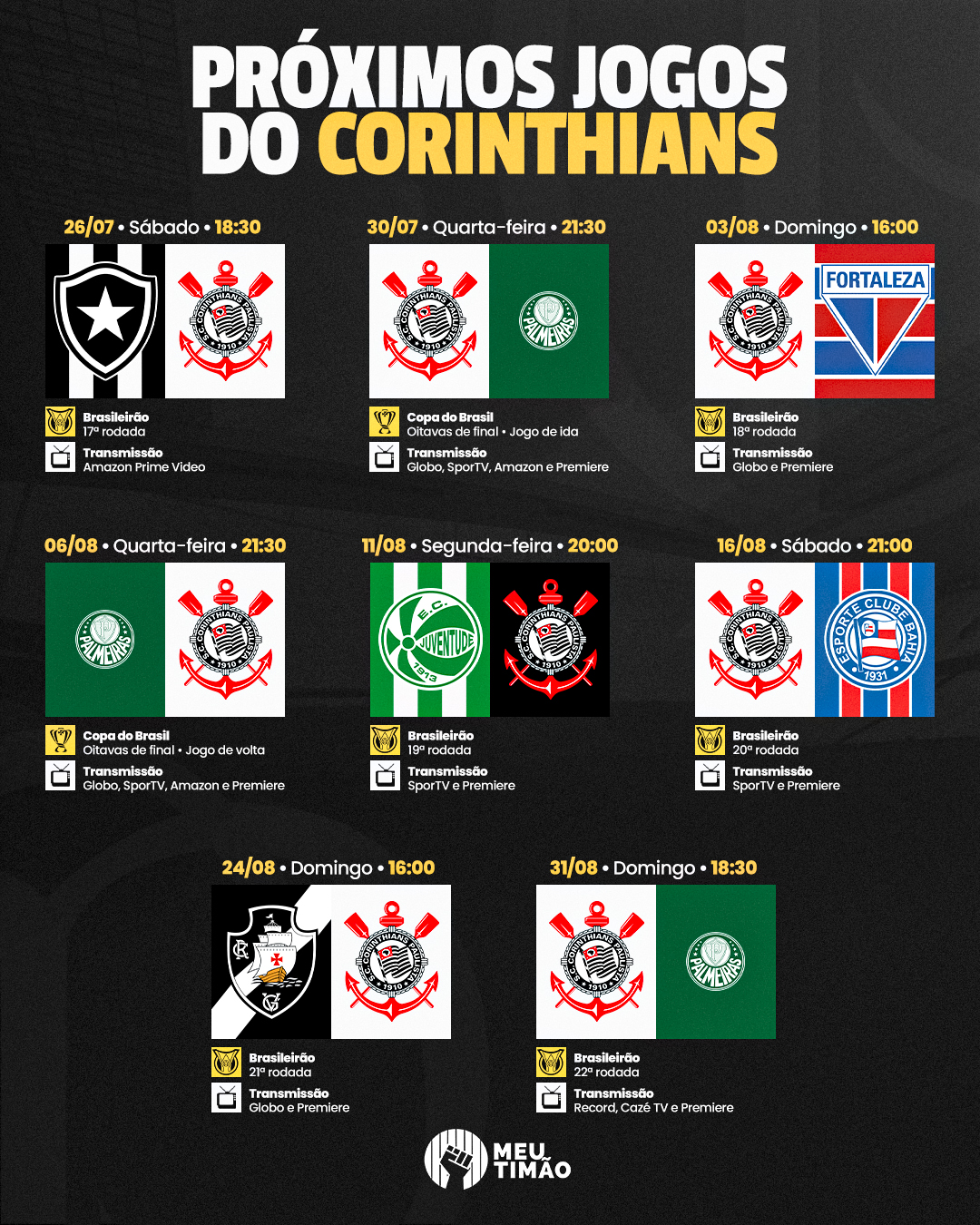 jogo do corinthians