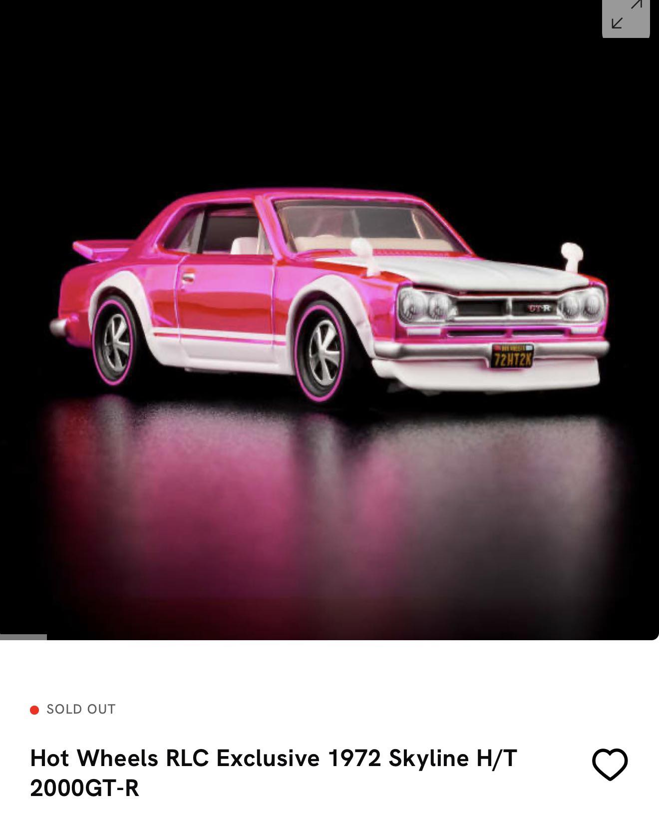 Has anyone received their RLC Exclusive 1972 Nissan Skyline H/T