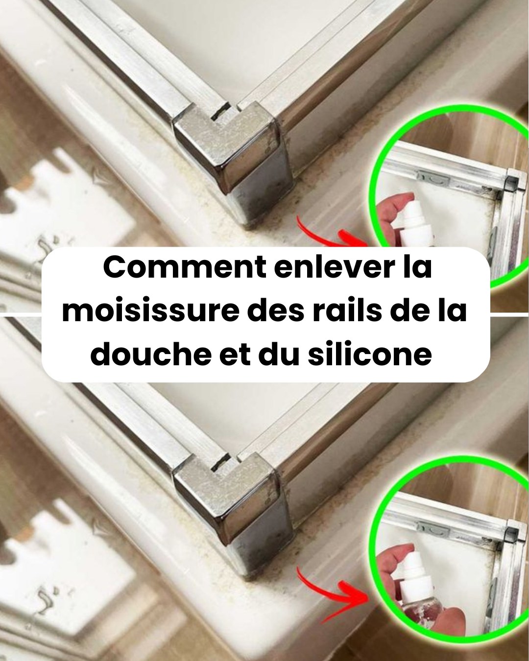 Des - Comment enlever la moisissure des rails de la douche et du ...