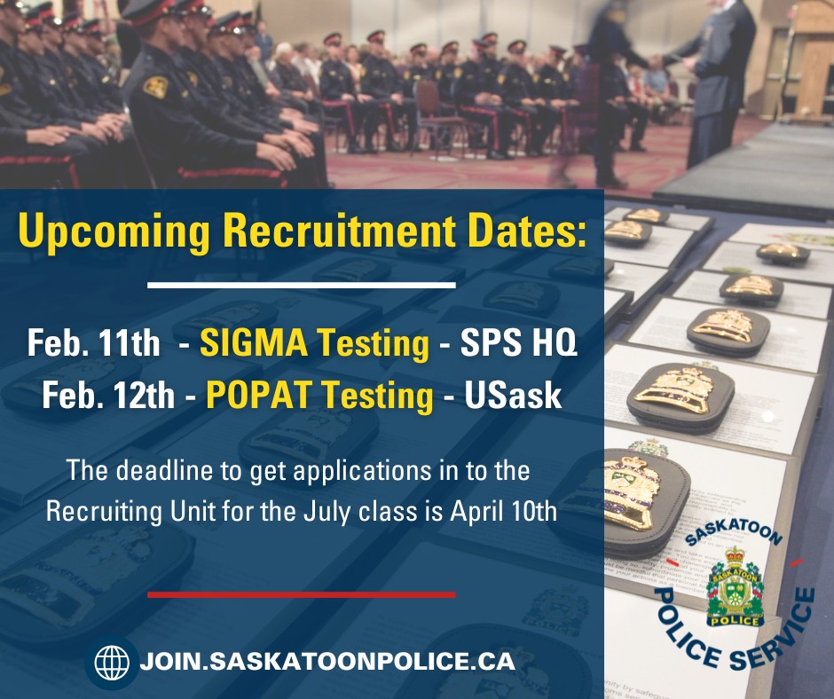 Saskatoon - Start a new career this summer with the SPS! The first ...